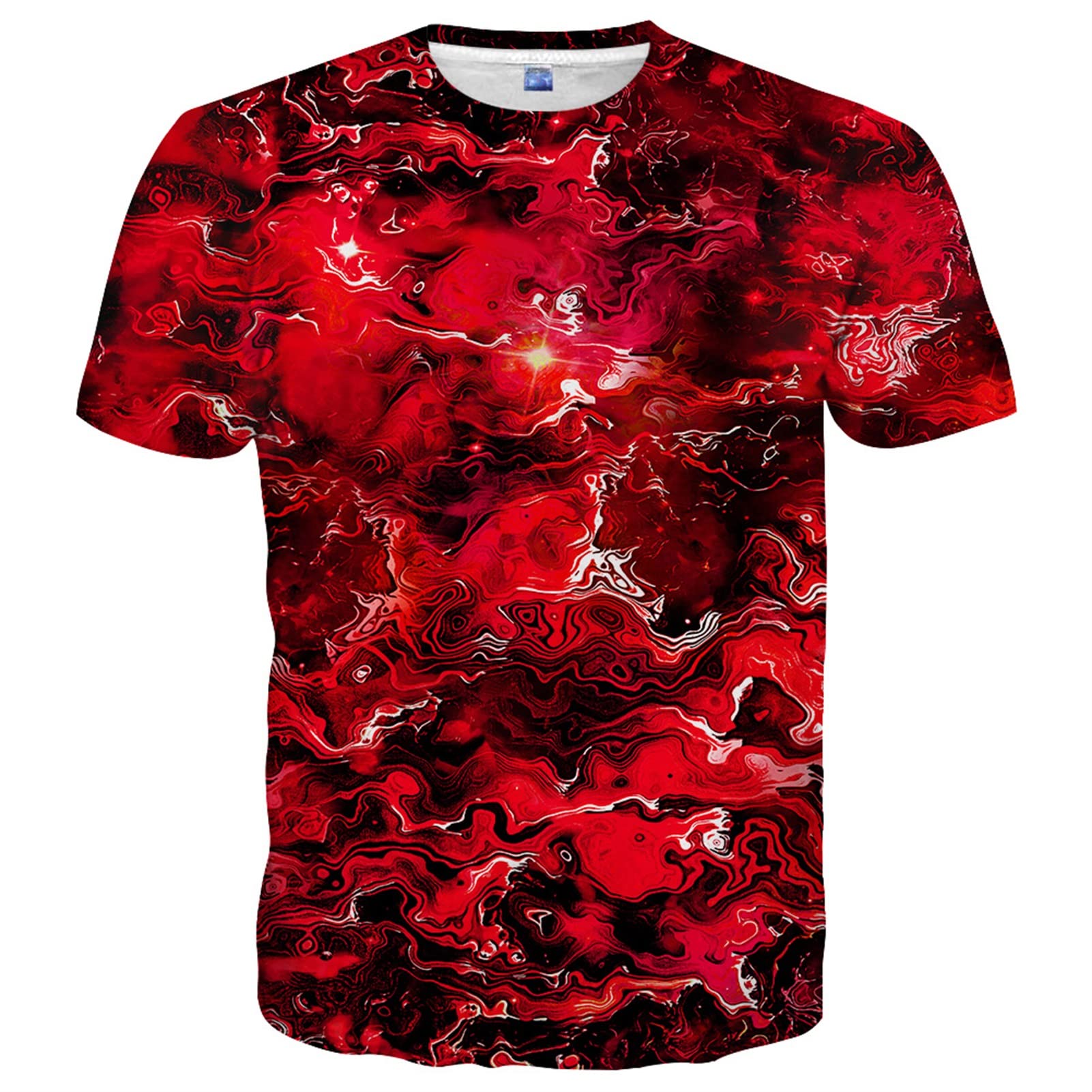 Yasswete Unisex 3D Printed Short Sleeve T-Shirts for Men & Women - Trendy Graphic Tees for Casual Wear, Street Style & Everyday Outfits