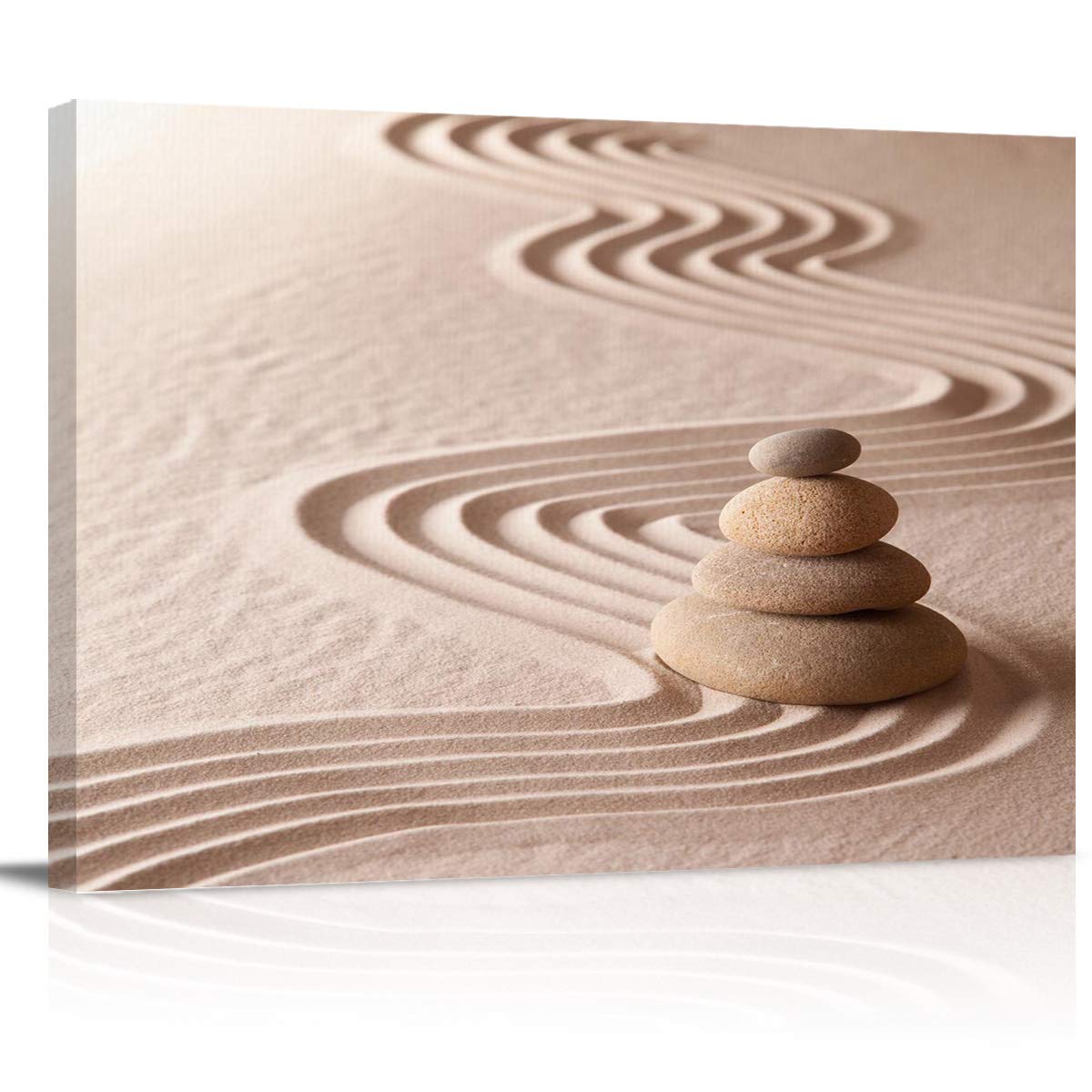 Zen Sand Path Oil Painting - Wall Art for Home & Bedroom Decor