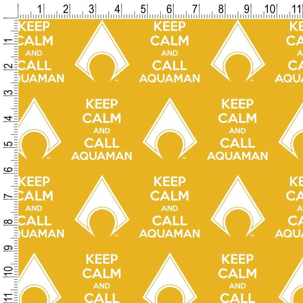 Aquaman Keep Calm and Call Superhero Gift Wrap Paper Rolls - DC Comics Themed Wrapping for Birthday, Christmas & Party Presents - Perfect for Superhero Fans & Comic Book Lovers