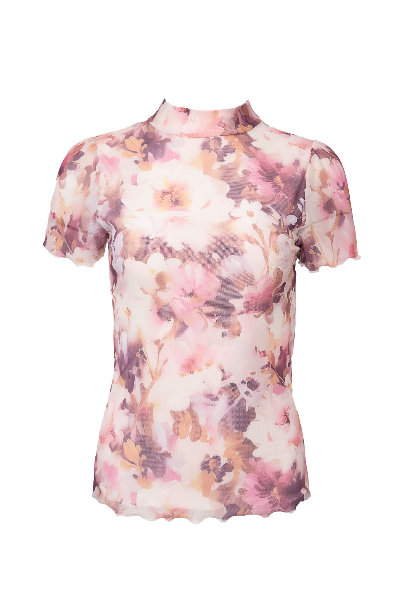 Elegant Ava Top in Purple Floral Print - Women's Fashion Blouse for Casual Wear, Date Night & Office Outfits