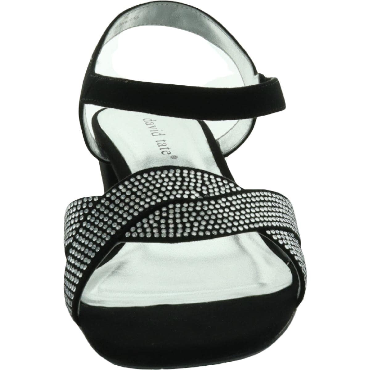 David Tate Women's Faux Suede Square Toe Dress Sandals - Water Resistant & Comfortable for Work, Office, and Special Occasions