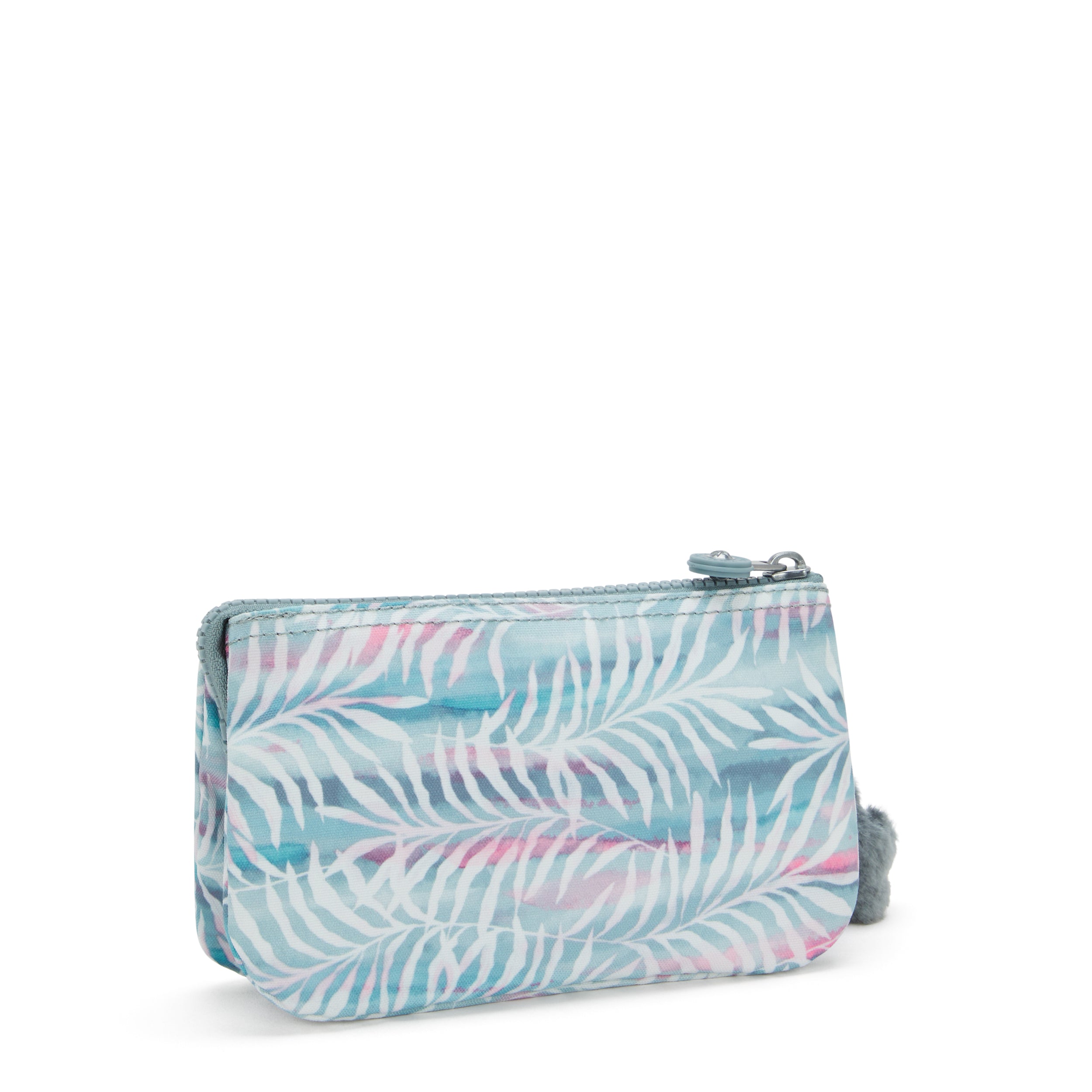 Kipling Creativity Large Printed Pouch - Trendy Palmtree Leaves Design for Women | Perfect for Travel, Gym & Everyday Use