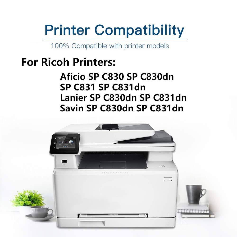 High-Capacity Compatible Aficio SP C830 Laser Printer Toner Cartridge (Magenta) - Replacement for Ricoh 821183 & 821119 - Ideal for Office Printing & High-Volume Documents