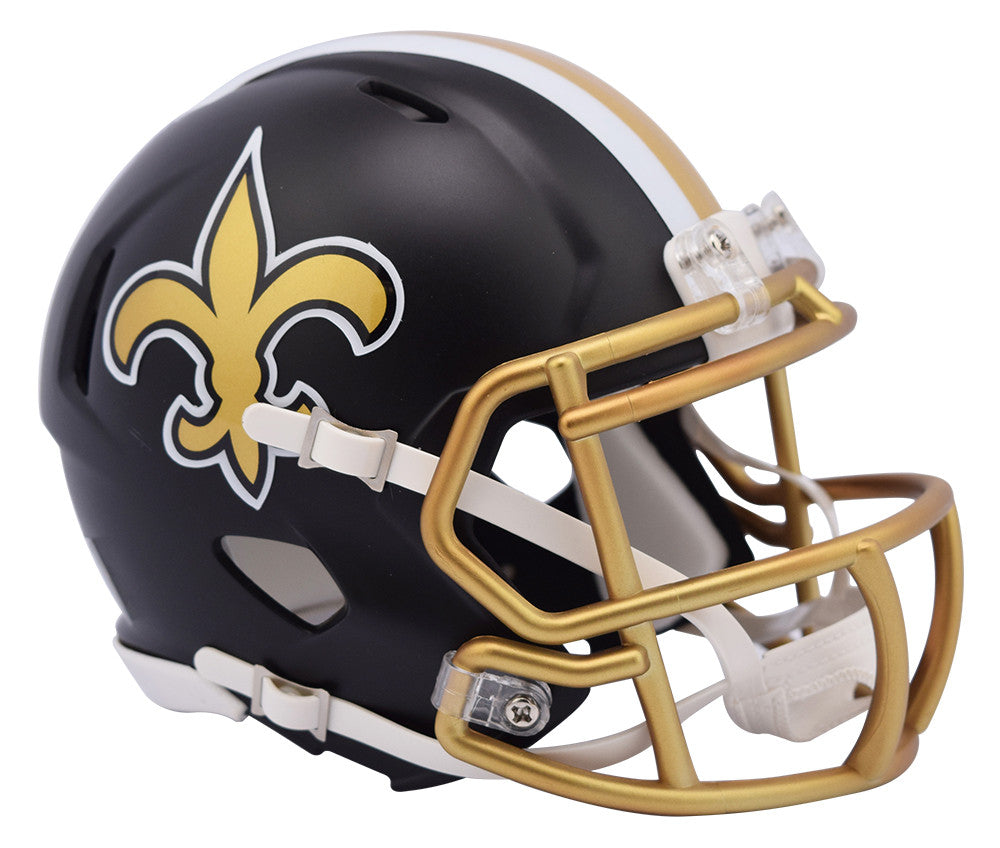 New Orleans Saints Blaze Speed Mini Helmet - Collectible NFL Football Memorabilia for Fans & Display - Perfect for Home, Office, or Game Room Decor