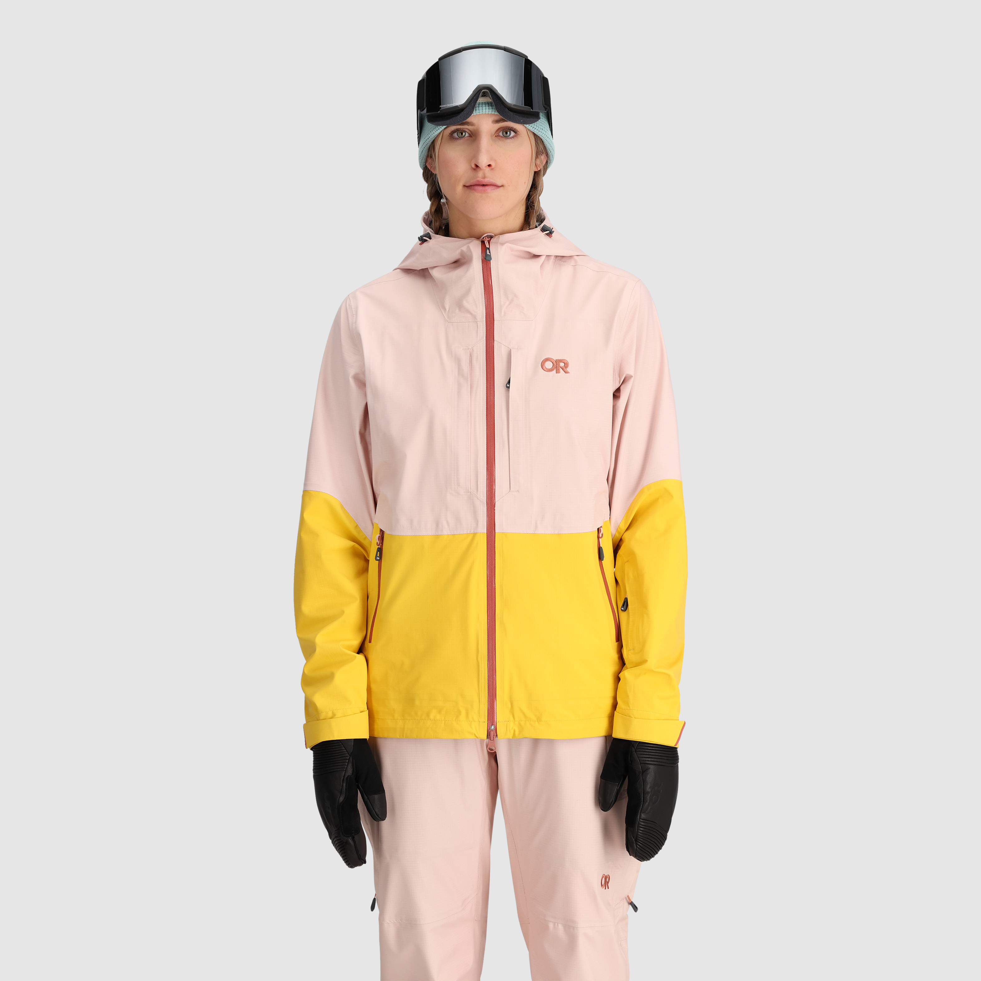 Women's Lightweight Waterproof Carbide Jacket - Windproof Winter Coat for Hiking, Running & Outdoor Activities