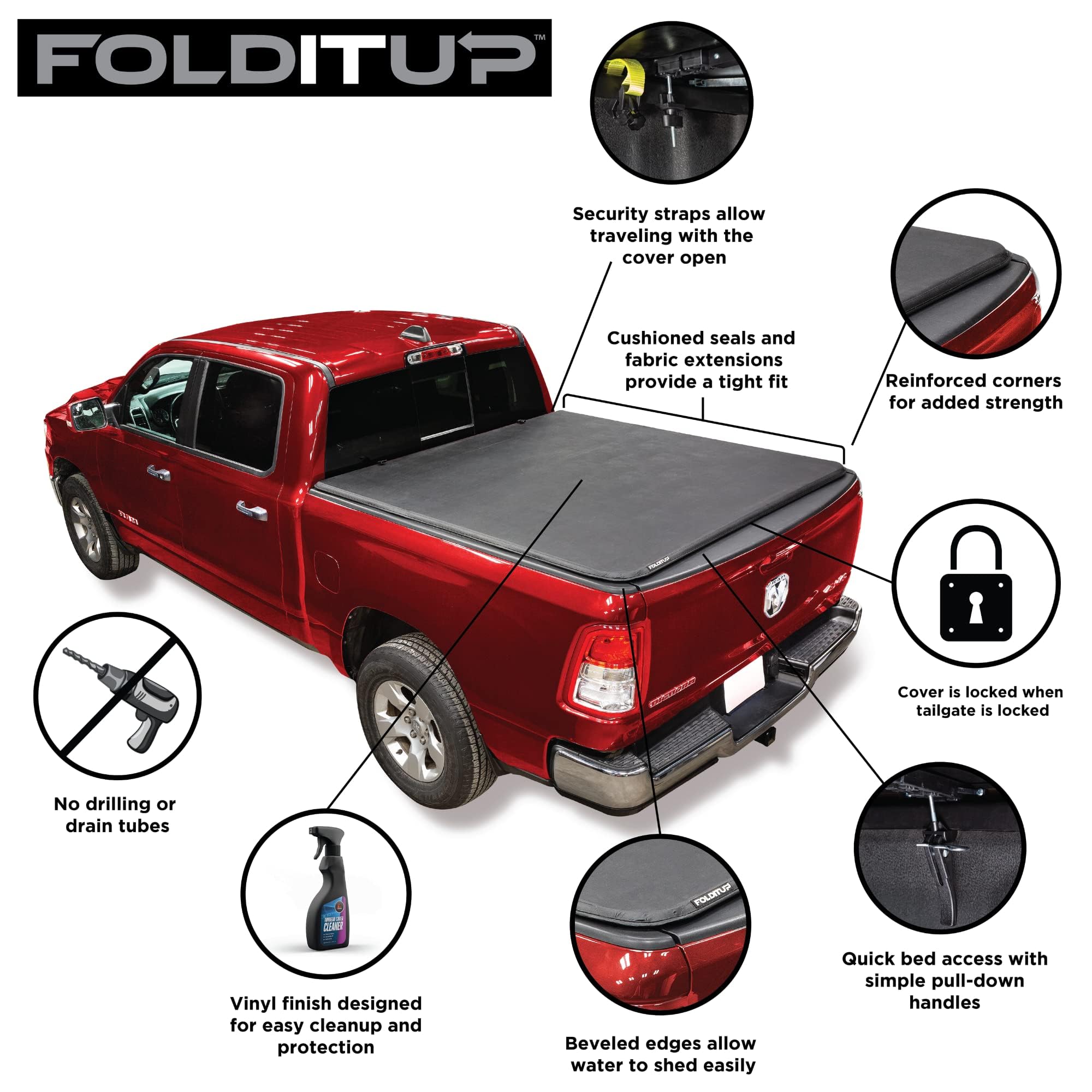 LEER Truck Bed Tonneau Cover for 2007-2021 Toyota Tundra (66
