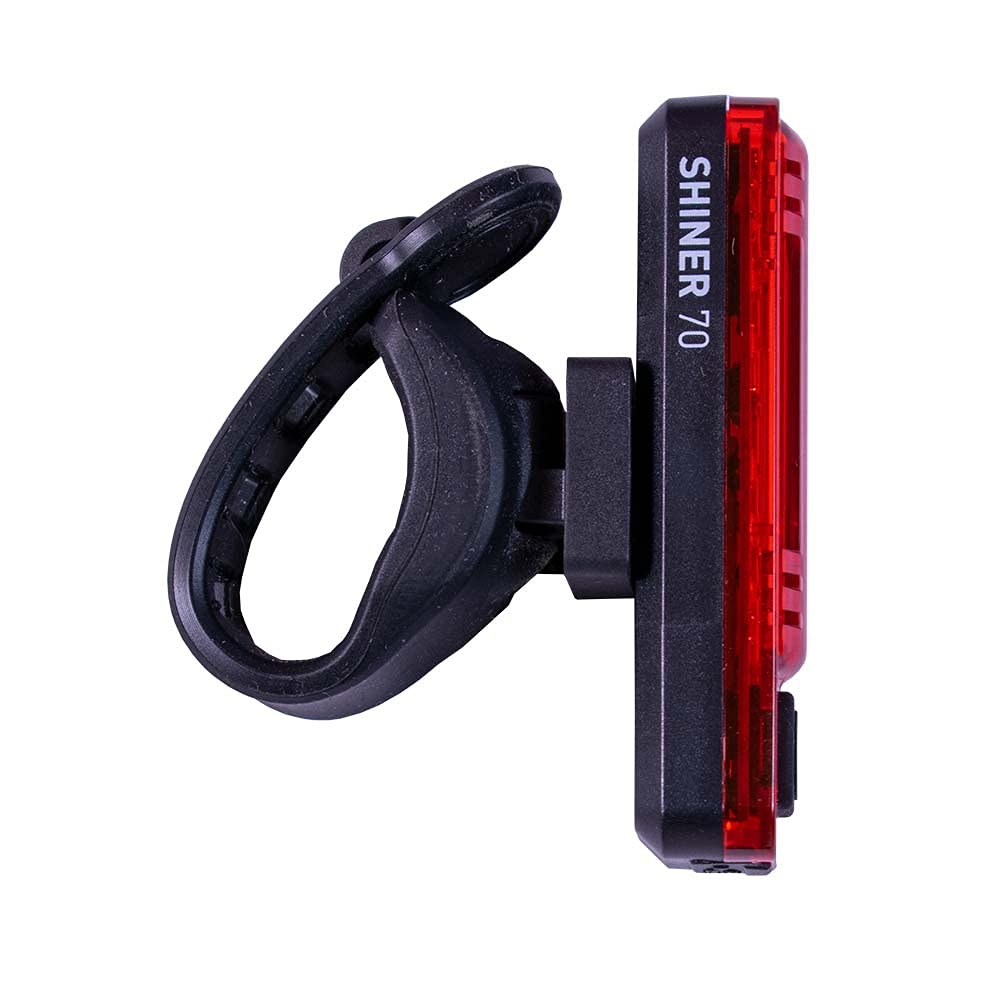 Planet Bike Shiner 70 USB Rechargeable Bicycle Tail Light - Bright LED Safety Light for Night Cycling, Commuting & Road Biking