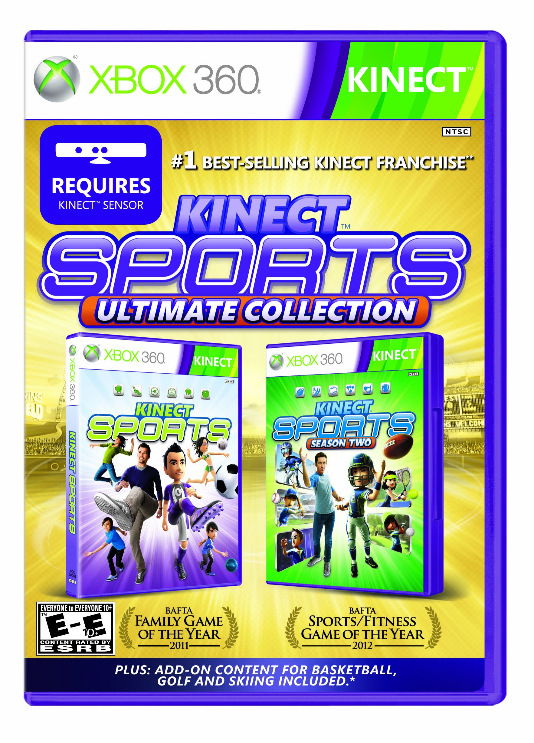 Kinect Sports Ultimate Collection - Xbox 360 Game Bundle with 6 Sports Games | Family Fitness & Party Entertainment for All Ages | Perfect for Home Workouts, Game Nights & Social Gatherings