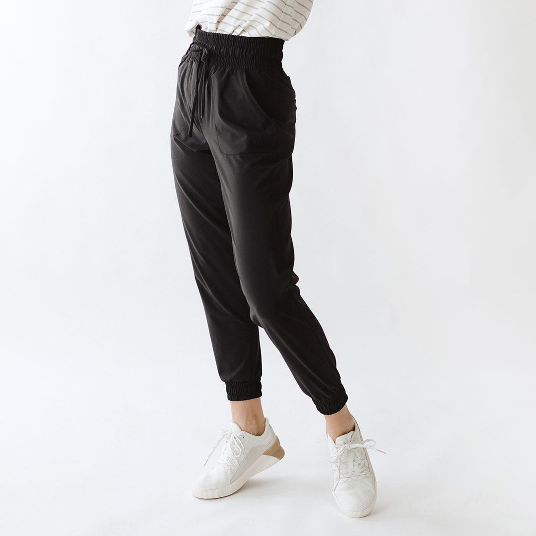 Men's Comfortable Black Joggers for Travel & Lounge - Perfect for Airplane, Gym & Casual Wear