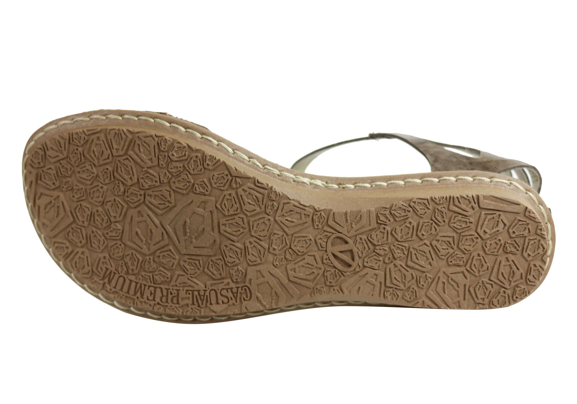 Andacco Seattle Women's Comfortable Flat Leather Sandals - Handmade in Brazil - Perfect for Summer, Beach & Casual Outings