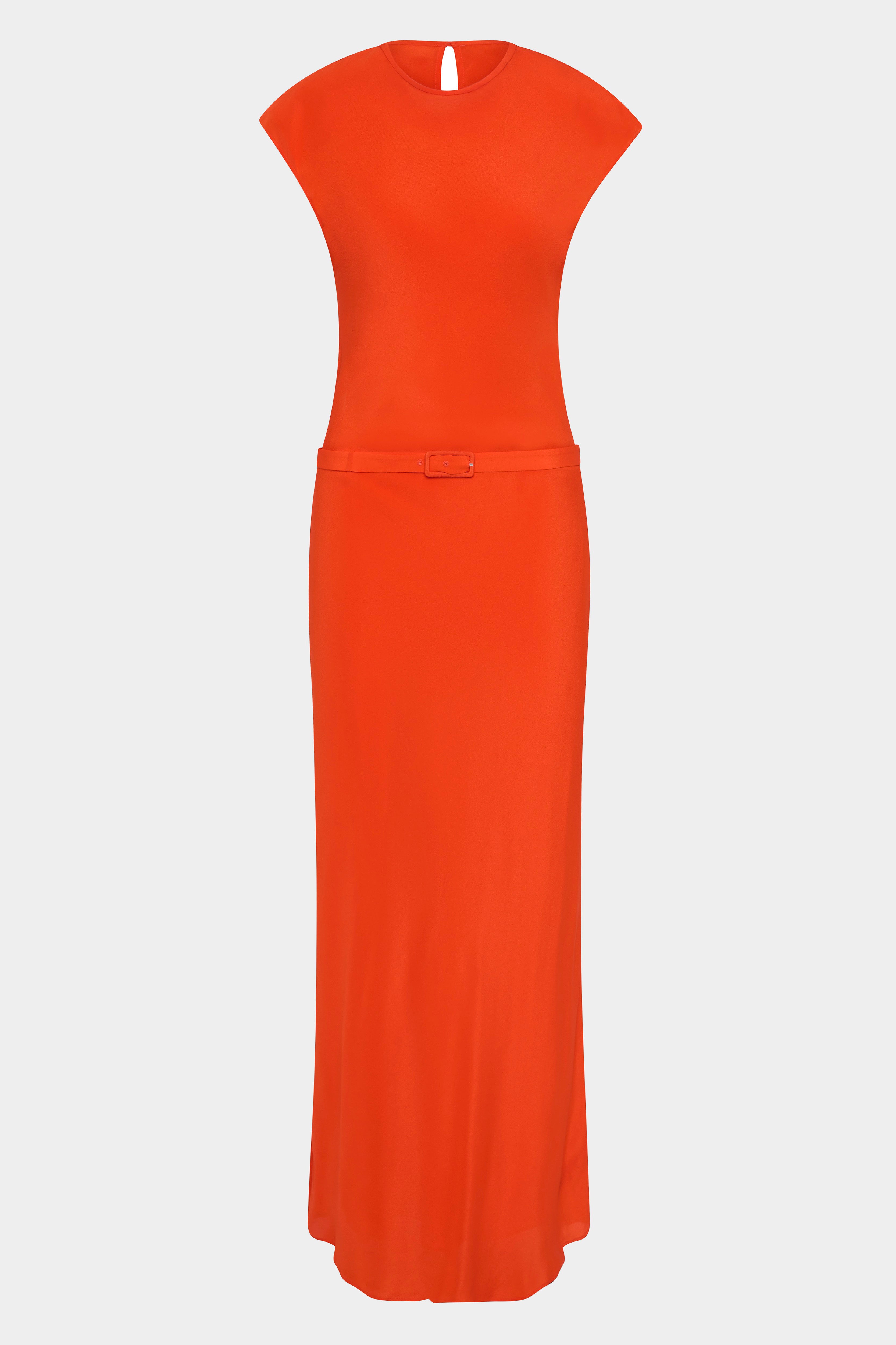 Fresca Belted Midi Dress for Women - Elegant Wrap Waist Flowy Summer Dress - Perfect for Office, Date Night & Special Occasions