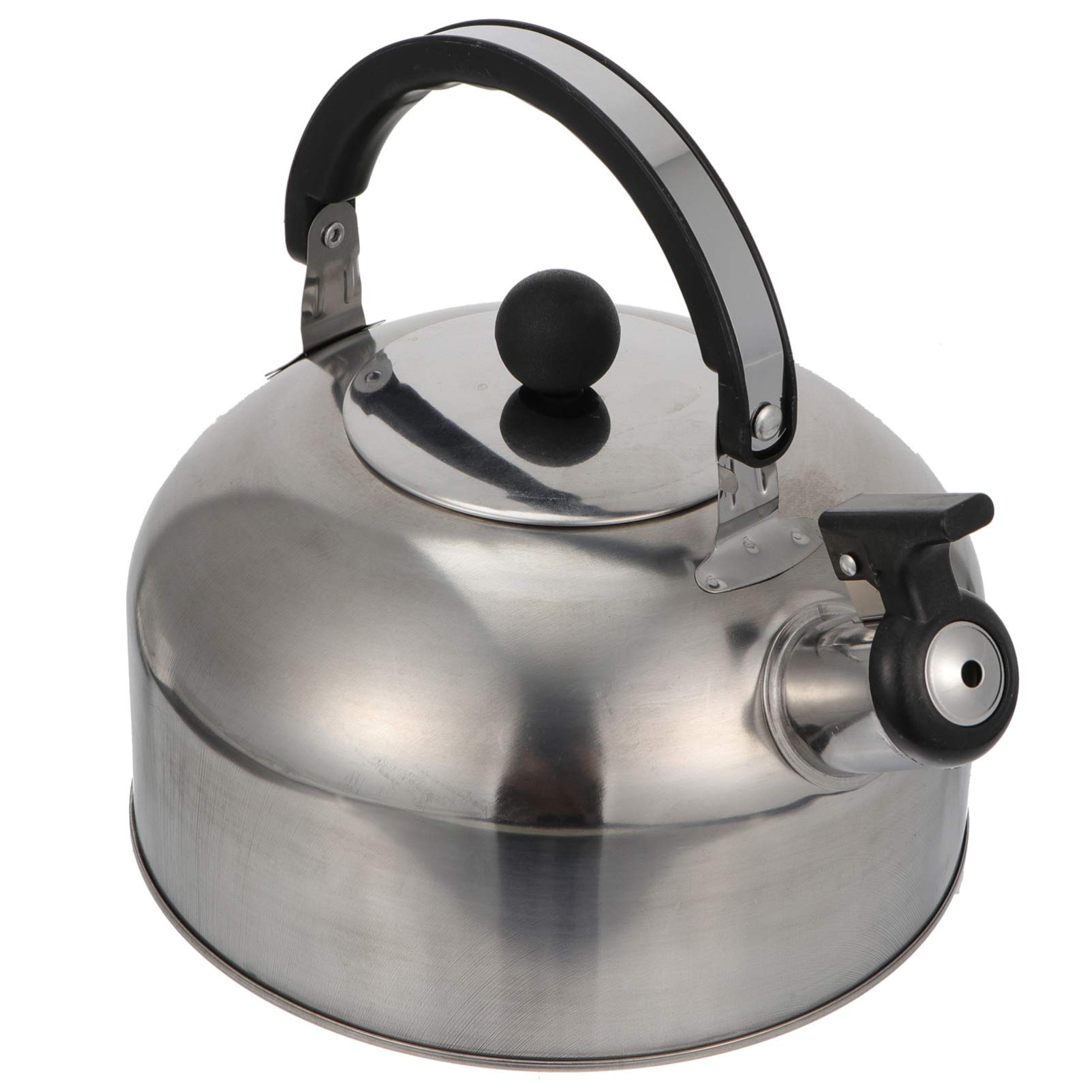 HEMOTON 2.5L Stainless Steel Whistling Tea Kettle - Stovetop Safe, Induction Compatible Water Boiling Pot for Kitchen, Camping & Office Use