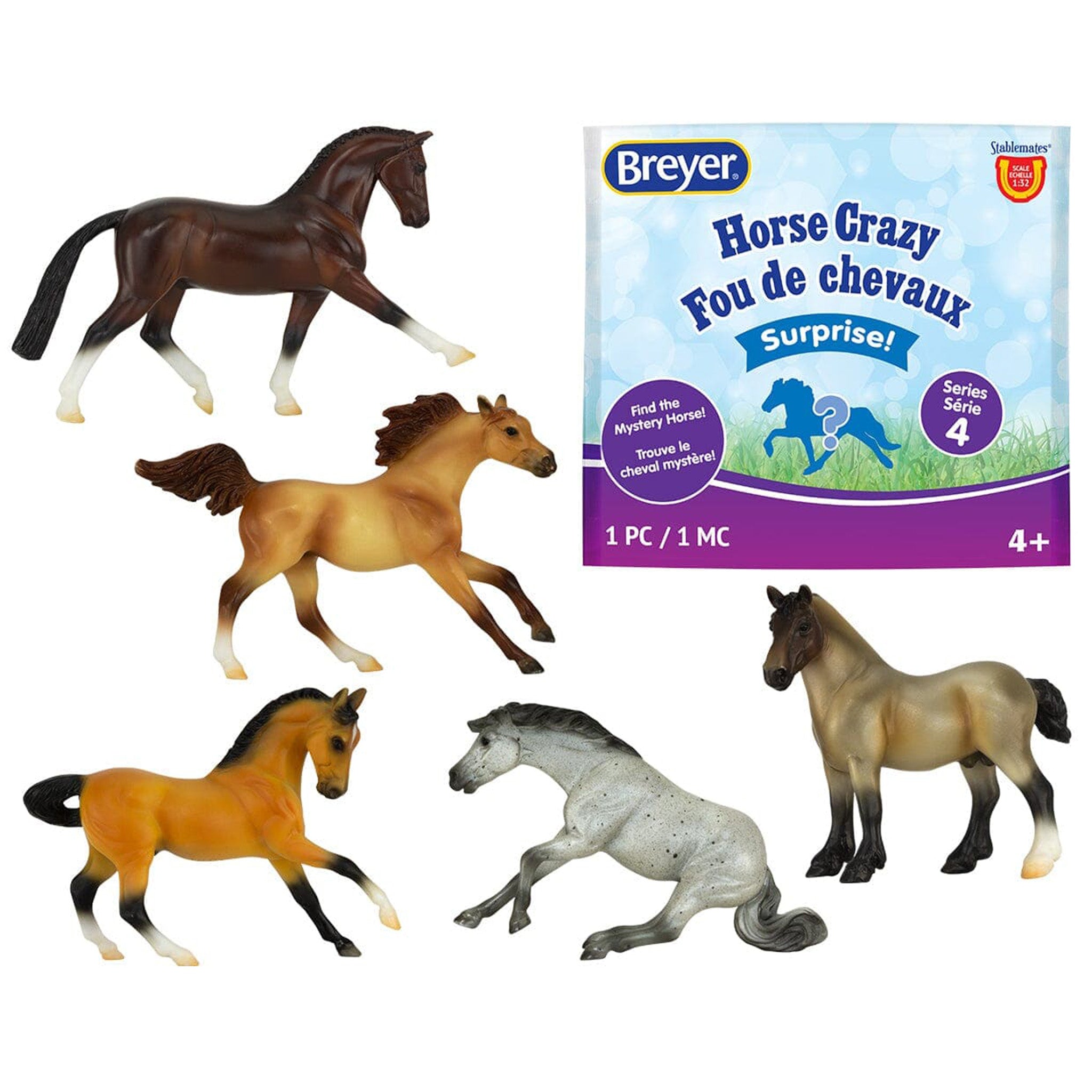 Breyer Small Horse Crazy Surprise Bag - Collectible Miniature Horse Toys for Kids, Perfect for Birthday Gifts & Playtime Fun | Ideal for Horse Lovers, Party Favors & Pretend Play Scenes