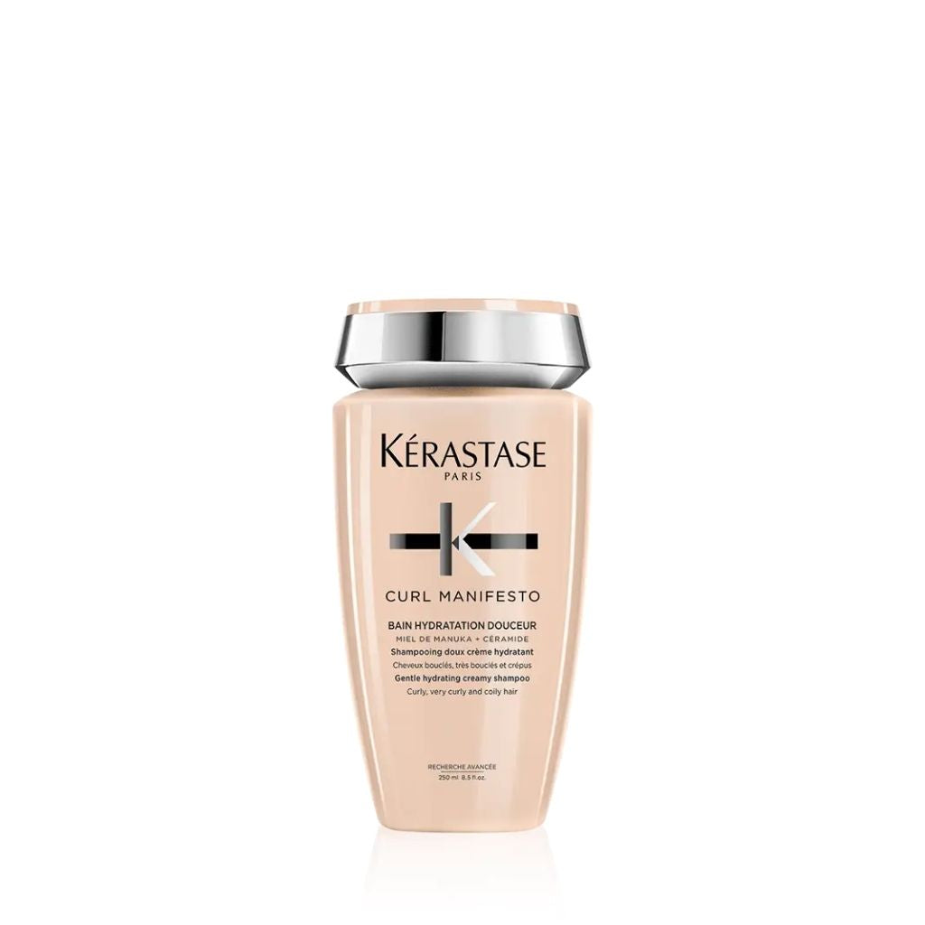 Kerastase Curl Manifesto Gentle Hydrating Creamy Shampoo for Curly Hair - Moisturizing & Frizz Control Shampoo for Defined Curls - Perfect for Daily Use at Home or Salon