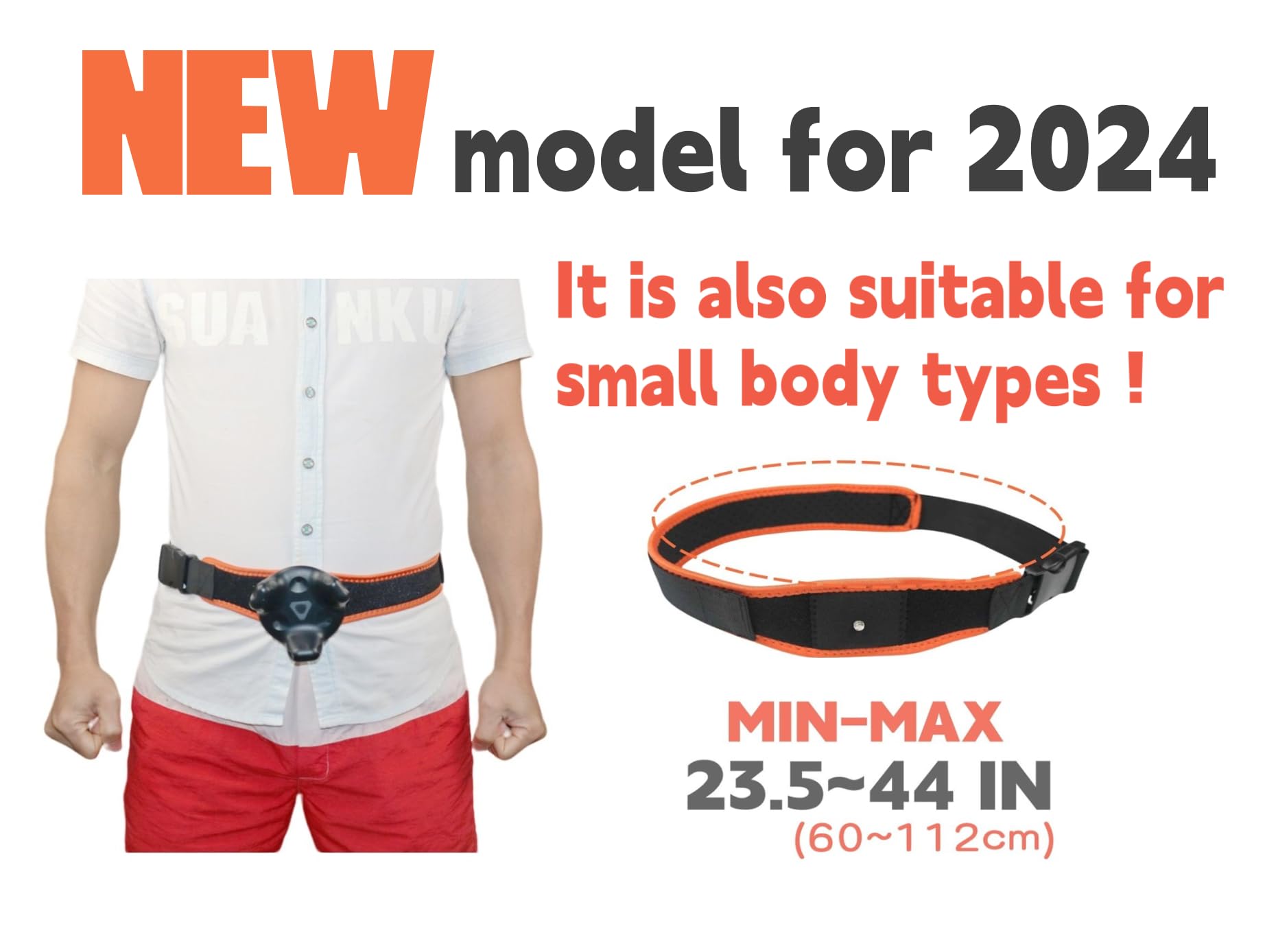 2024 New Model VR Tracker Straps Waist+Feet 3-in-1 Full Body Tracking Belt - Compatible with Vive Tracker, Ultimate Tracker & Tundra Tracker - Perfect for VR Chat, Dance Dash, Beat Saber & FBT Apps - Enhanced Immersion for Gaming, Fitness & Virtual Socializing