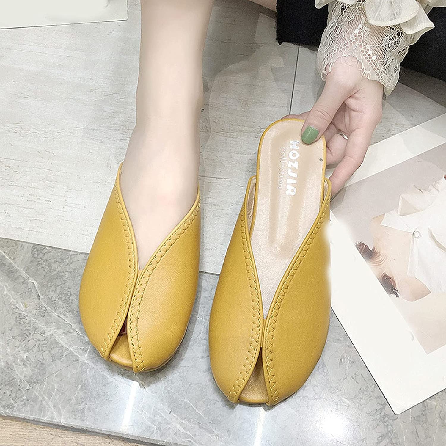 Women's Comfortable Elastic Flat Mules - Classic Slip-On Loafers for Party, Daily Wear & Casual Outings - Perfect for Home, Office & Summer Vacations