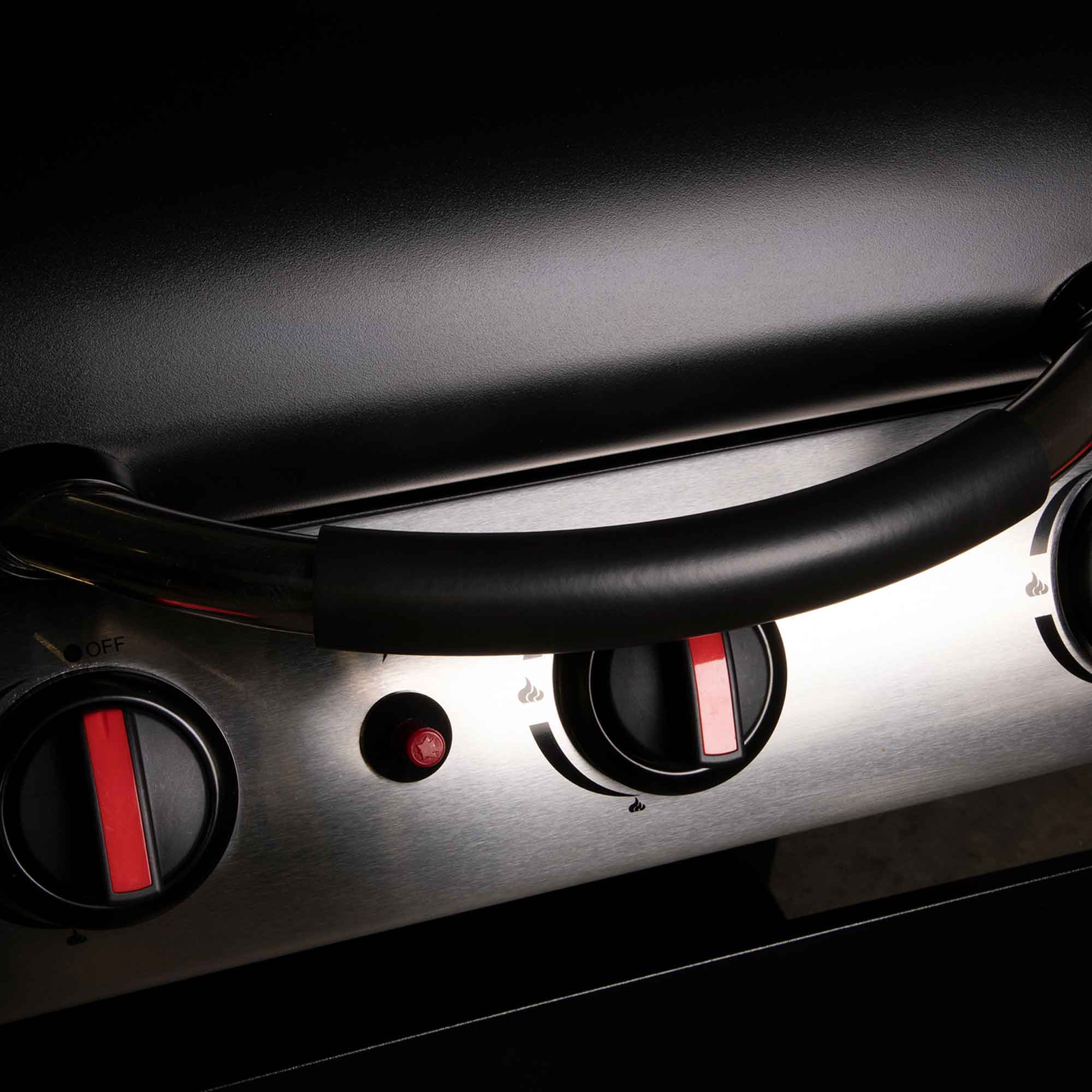 3 Burner Gas BBQ Grill with Piezo Ignition - Built-In Thermometer & Weatherproof Cover - Black Stainless Steel Outdoor Grill - Perfect for Backyard, Patio, and Camping Cooking (Model DG228)