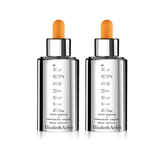 Elizabeth Arden PREVAGE® Anti-Aging Serum Duo - Intensive Repair & Daily Moisturizing Face Treatment for Wrinkles & Fine Lines - Perfect for Morning & Night Skincare Routine