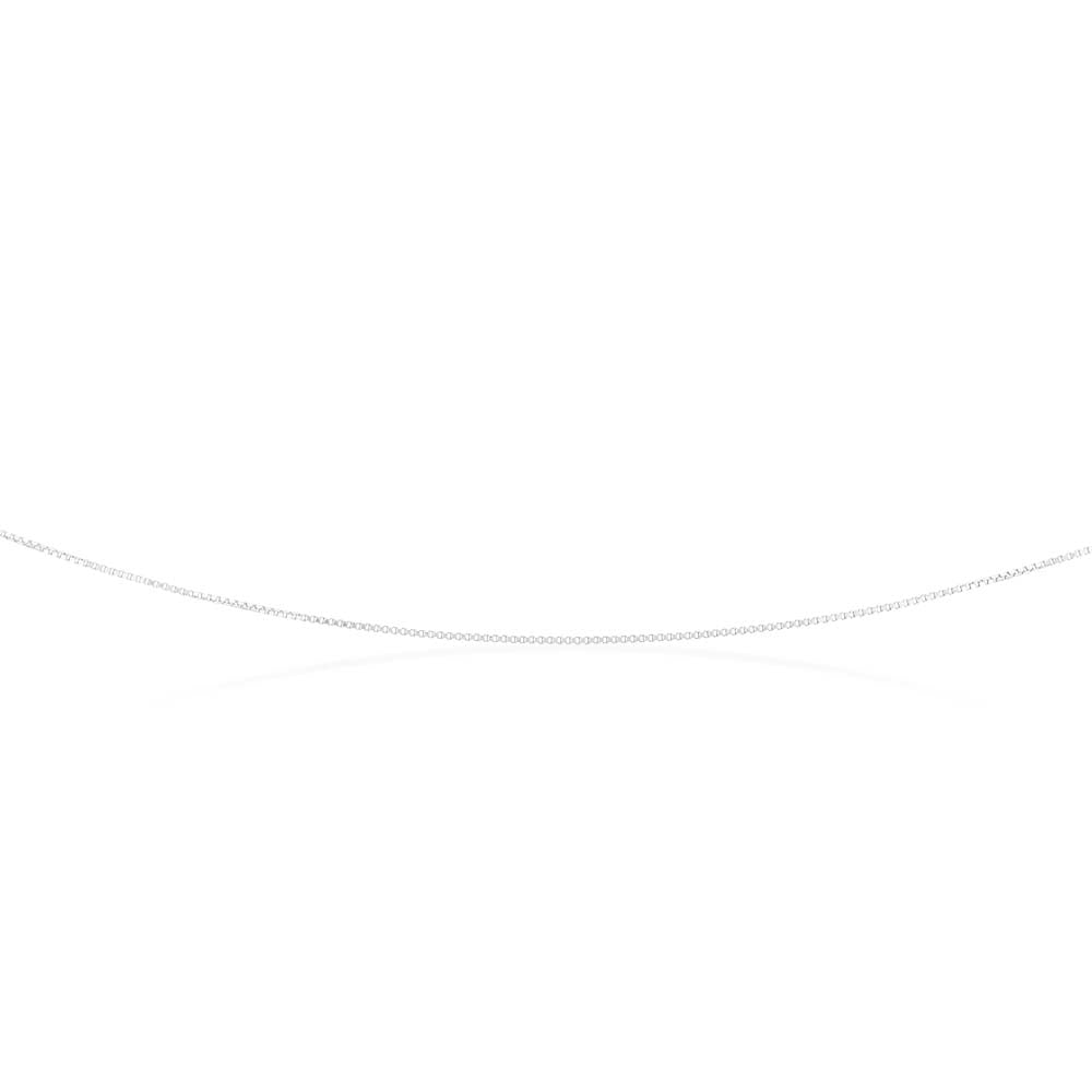 9ct White Solid Gold 15 Gauge 46cm Chain Necklace for Women - Elegant Fine Jewelry for Everyday Wear, Gifts & Special Occasions