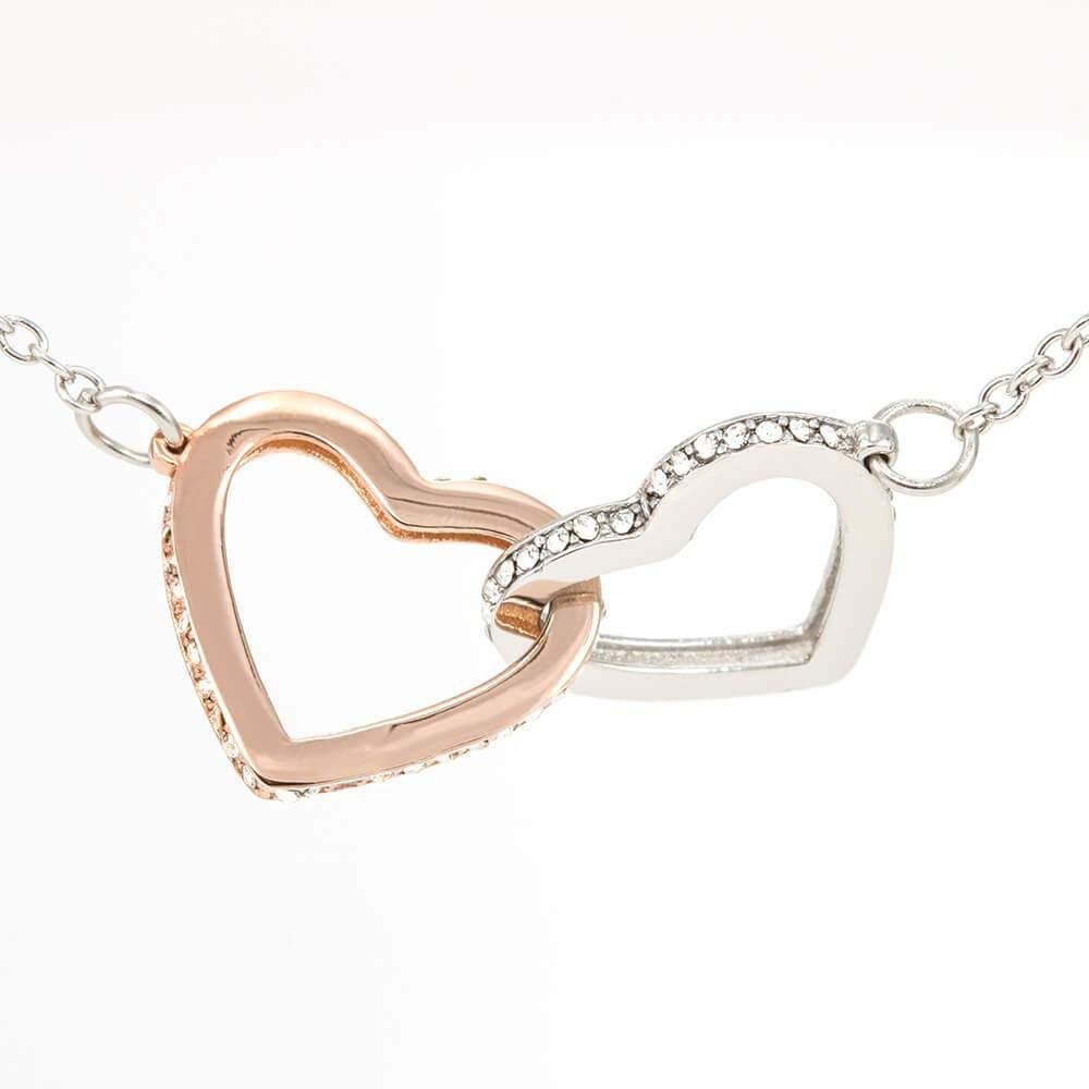 Personalized Interlocking Hearts Necklace - Unique Manicurist Gift for Christmas, Nail Technician & Artist | Perfect Nail Salon Appreciation Present for Special Occasions