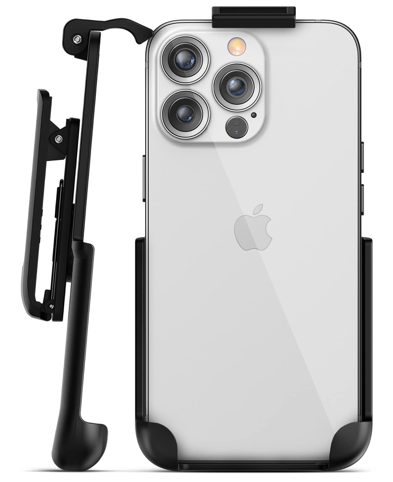 iPhone 14 Pro Max Belt Clip Holster - ClipMate Series (Caseless Design) | Secure Phone Holder for Work, Gym & Outdoor Activities