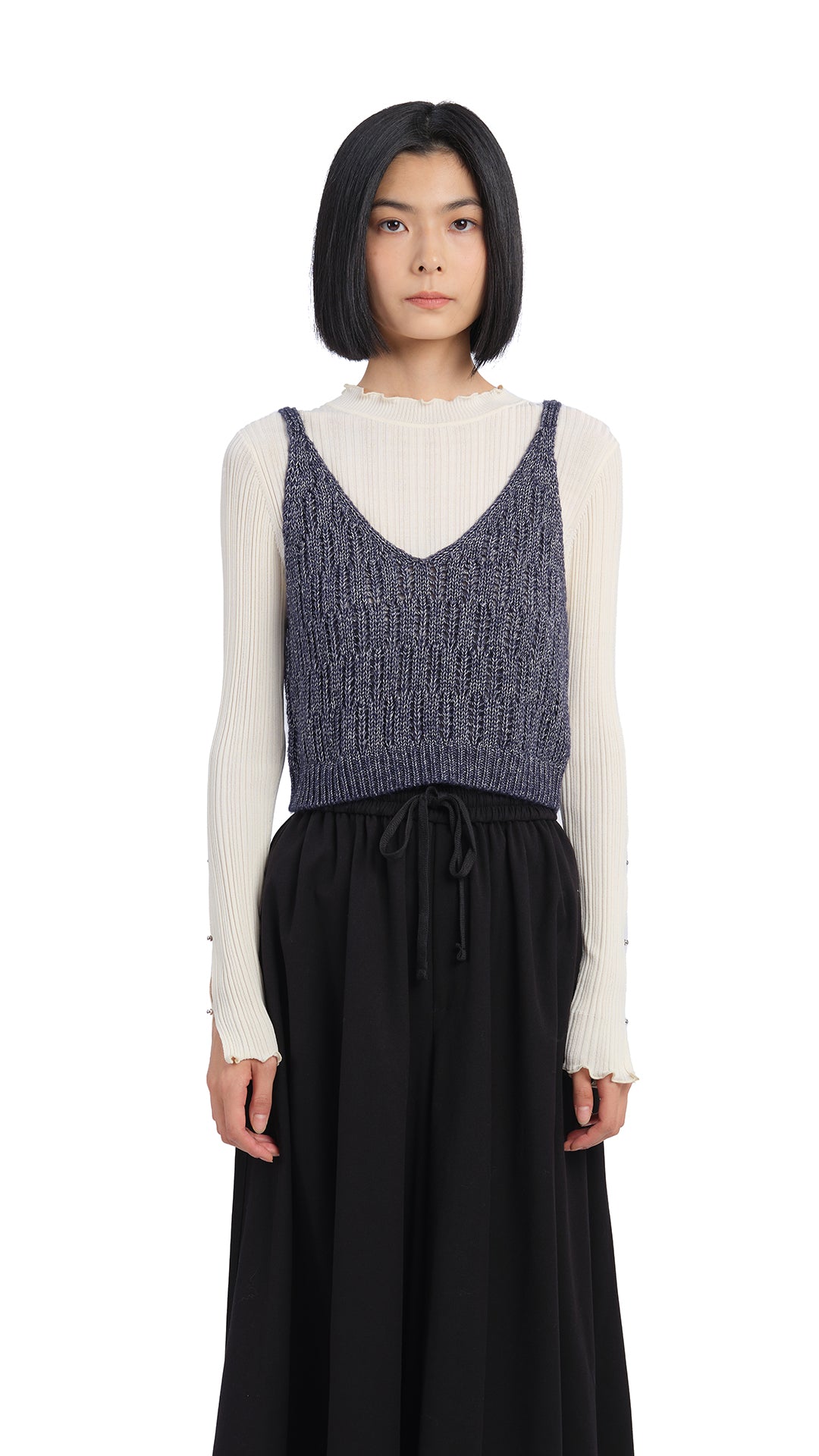 Cozy Textured Knit Vest for Women - Soft Chunky Cable Knit Sweater Vest - Perfect for Layering in Fall & Winter Outfits