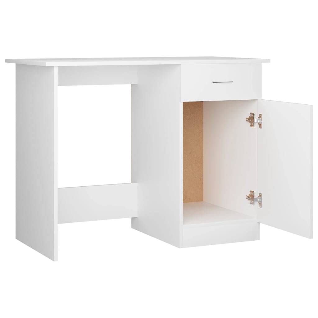 White Modern Computer Desk 39.4