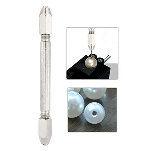 Hand Drill Bit Set - Mini Twist Drill Bits for Jewelry & Watch Repair - Double End Hex Angle Chuck for Auger Drilling - Precision DIY Craft & Small Metal Working Tools