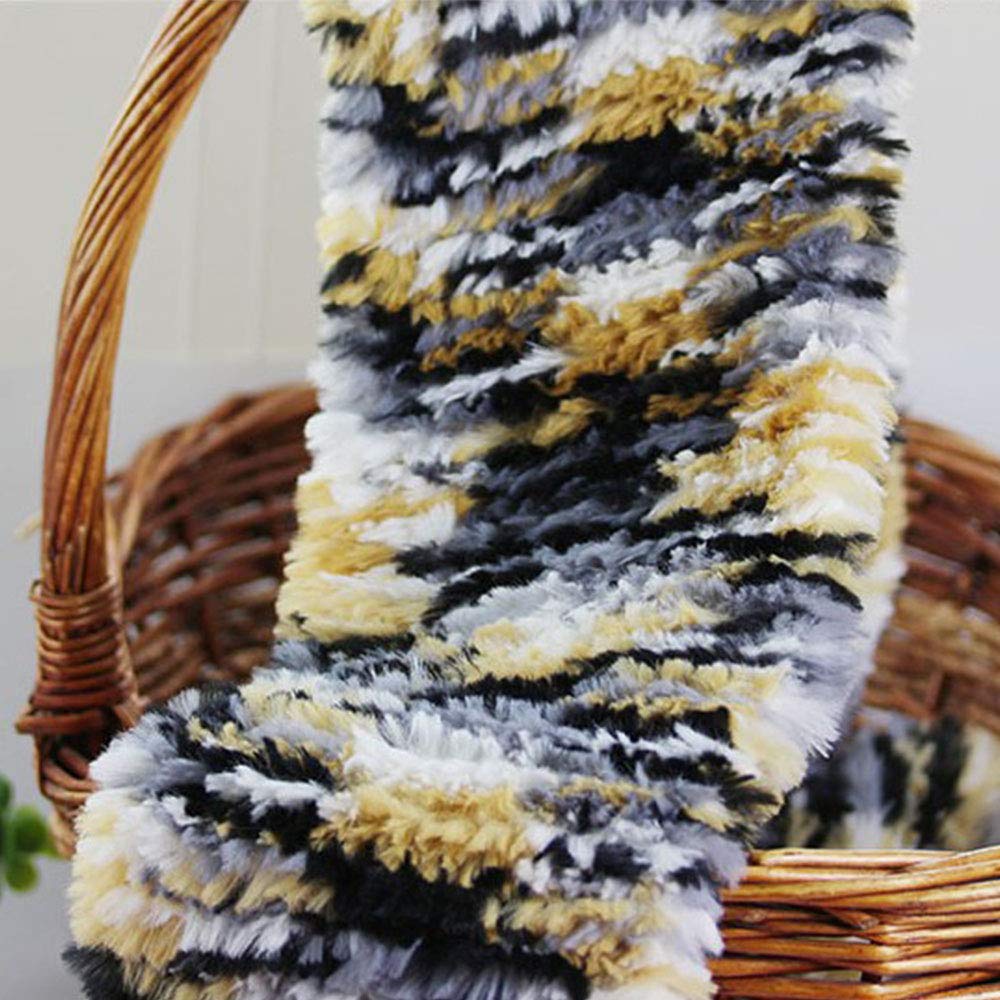 1.1lbs Navy Blue Faux Fur Yarn - Bulky Crochet & Knitting Yarn for Scarves, Doll Sweaters, Blankets - Soft Fluffy Eyelash Art Yarn for Winter Crafts & DIY Projects | Perfect for Cozy Winter Accessories and Handmade Gifts