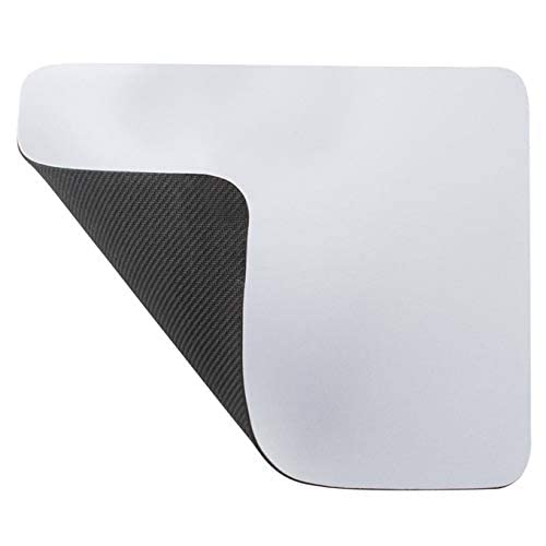 6-Pack Blank Square & Rectangular Sublimation Mouse Pads - 22x18x0.02cm Thin Rubber Base Fabric Surface for Heat Transfer - Perfect for Gaming, Office & Custom Photo Printing