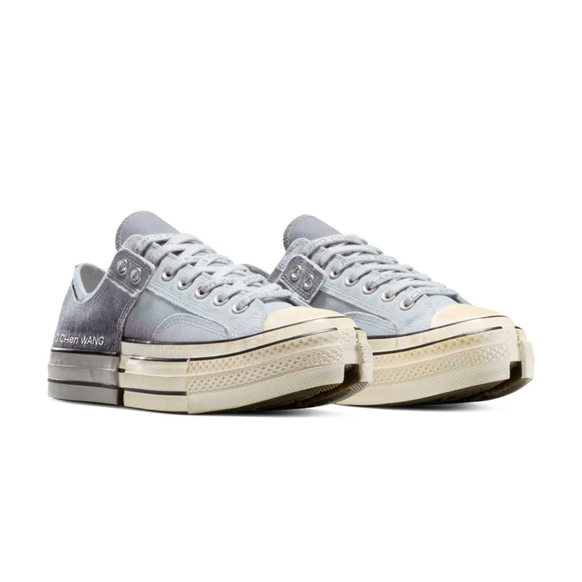 Feng Chen Wang 2-in-1 Chuck 70 Low Top Sneakers in Dove Grey | Unisex Streetwear Fashion for Casual & Urban Style
