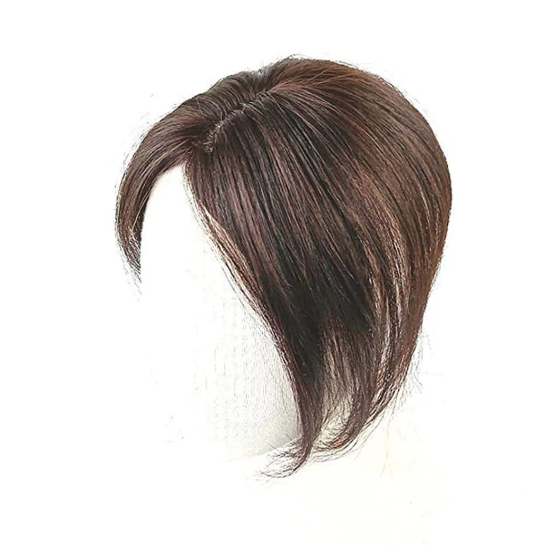 Human Hair Toppers for Women - Medium Parted Real Human Hair Topper with No Bangs, Clip-in Crown Hair Piece for Thinning Hair - Perfect for Daily Wear, Special Occasions & Hair Volume Enhancement