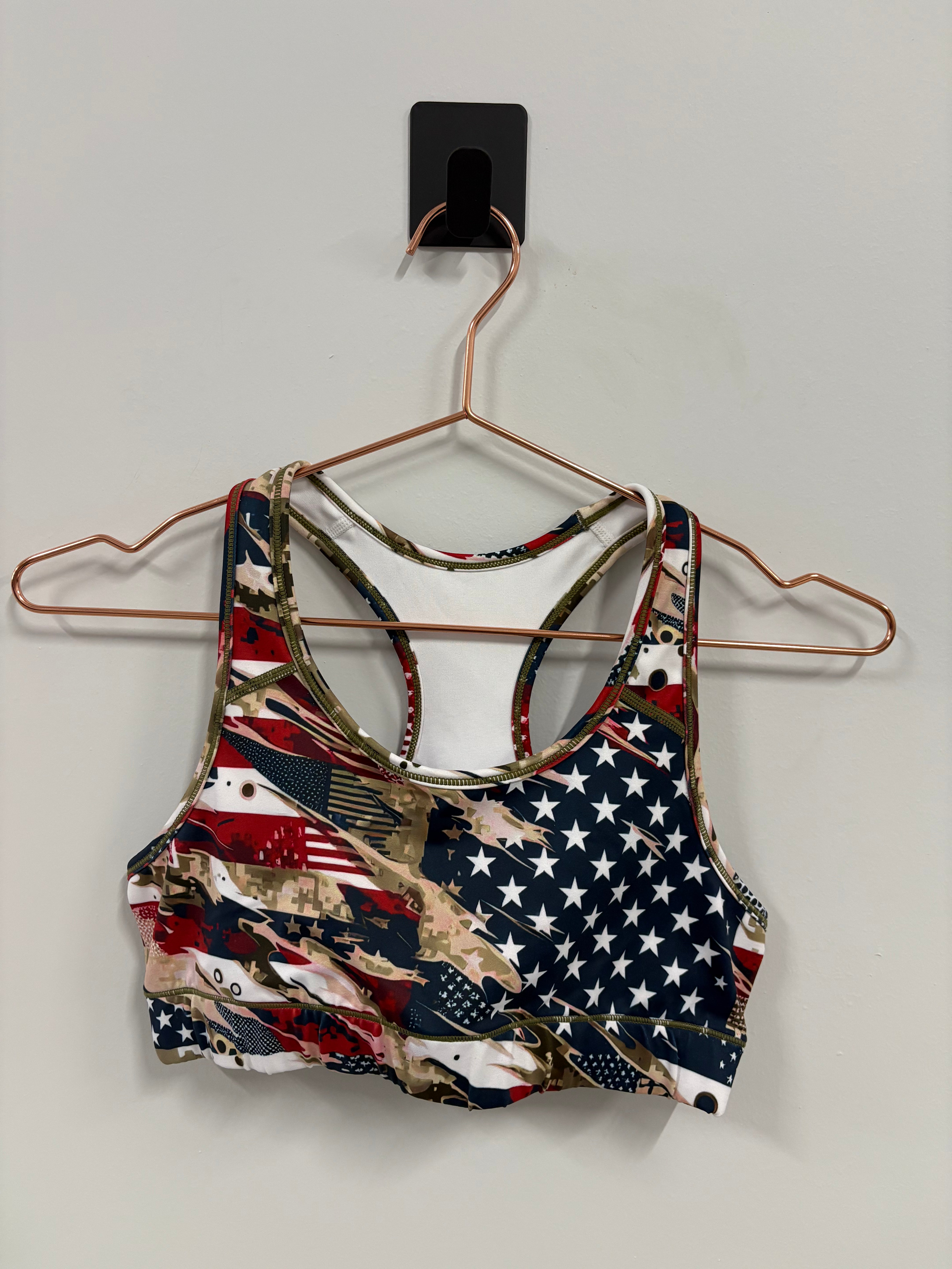 Empowered Bra - Comfortable & Supportive Women's Underwear in Red, White, Blue & Green | Small Size | Perfect for Yoga, Workouts & Everyday Wear