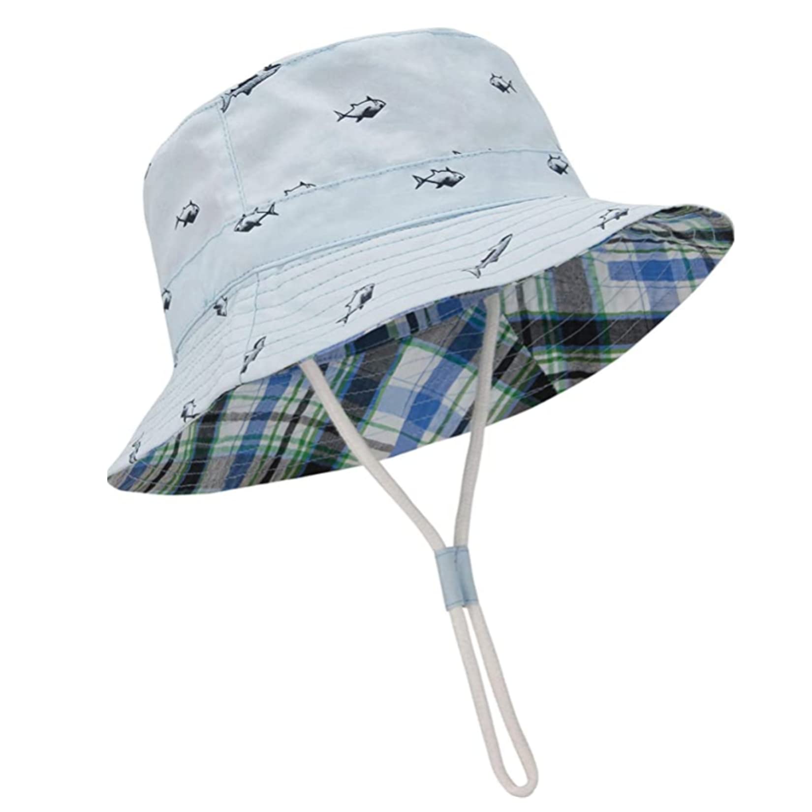 UPF 50+ Baby Sun Hat with Wide Brim - UV Protective Toddler Bucket Hat for Boys & Girls - Summer Beach Hat for Outdoor Play, Swimming, and Park Adventures