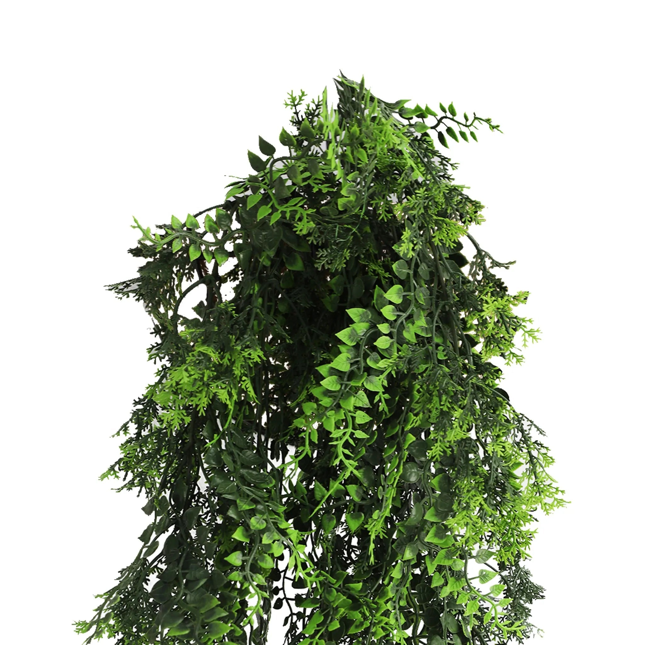 Mediterranean Fern Trailing Vine Artificial Plant - UV Resistant & Fire Rated (22cm x 76cm) - Perfect for Home Decor, Office, Wedding & Party Decoration