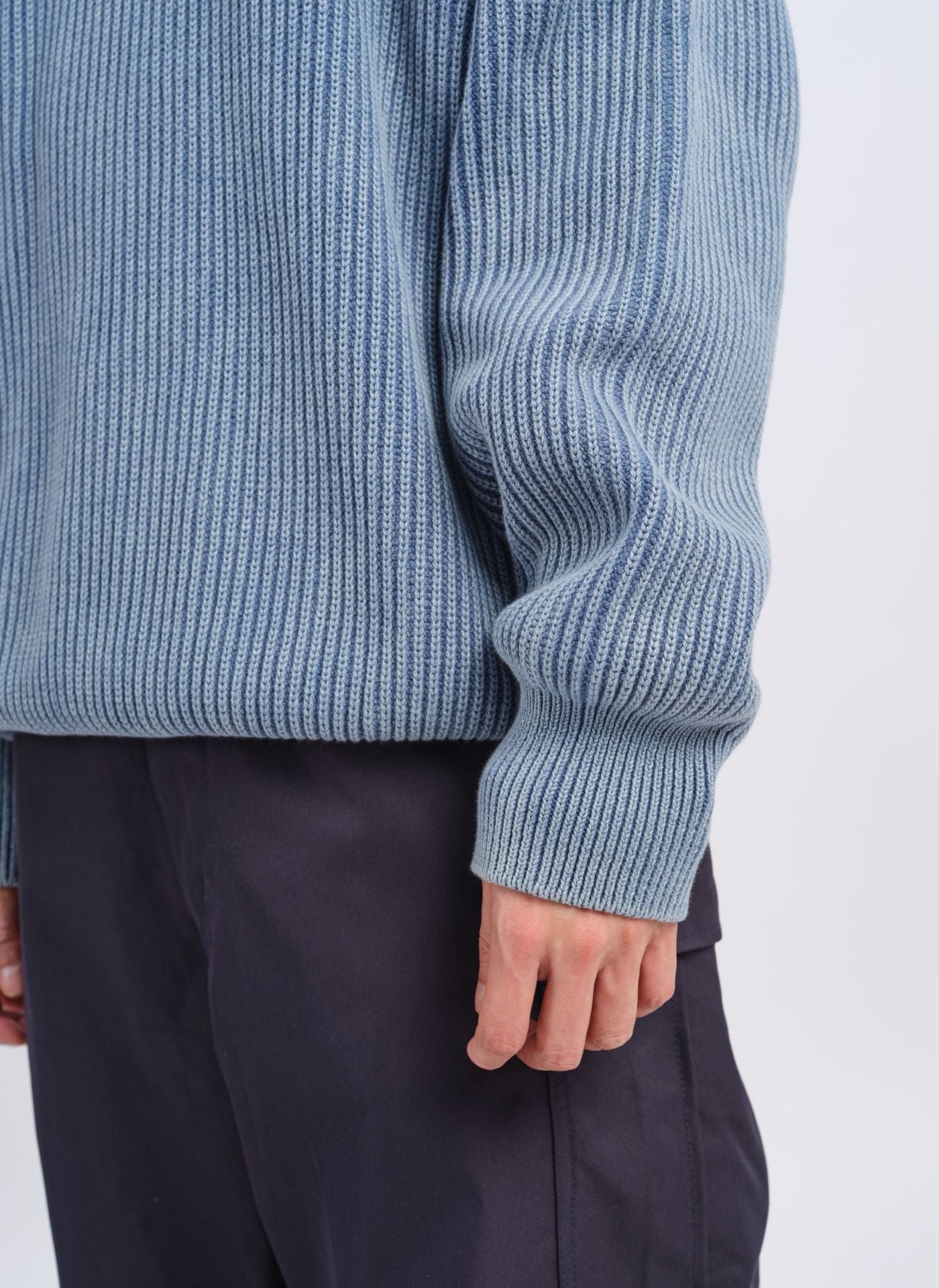 Premium Heavy Washed Cotton Knitted Pullover Sweater - Soft & Durable Men's Casual Wear for Fall & Winter, Perfect for Outdoor Activities and Layered Outfits