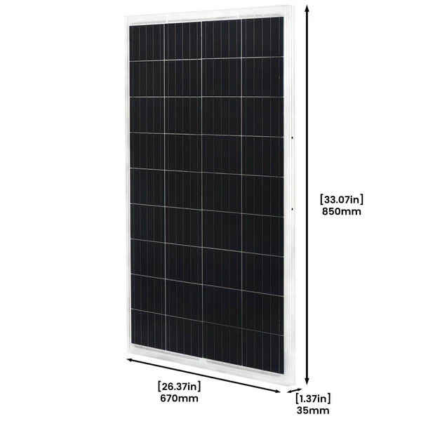 Natures Generator 3 x 100W Monocrystalline Solar Panels - Portable Solar Power Kit for Camping, RV, Off-Grid & Emergency Backup Power