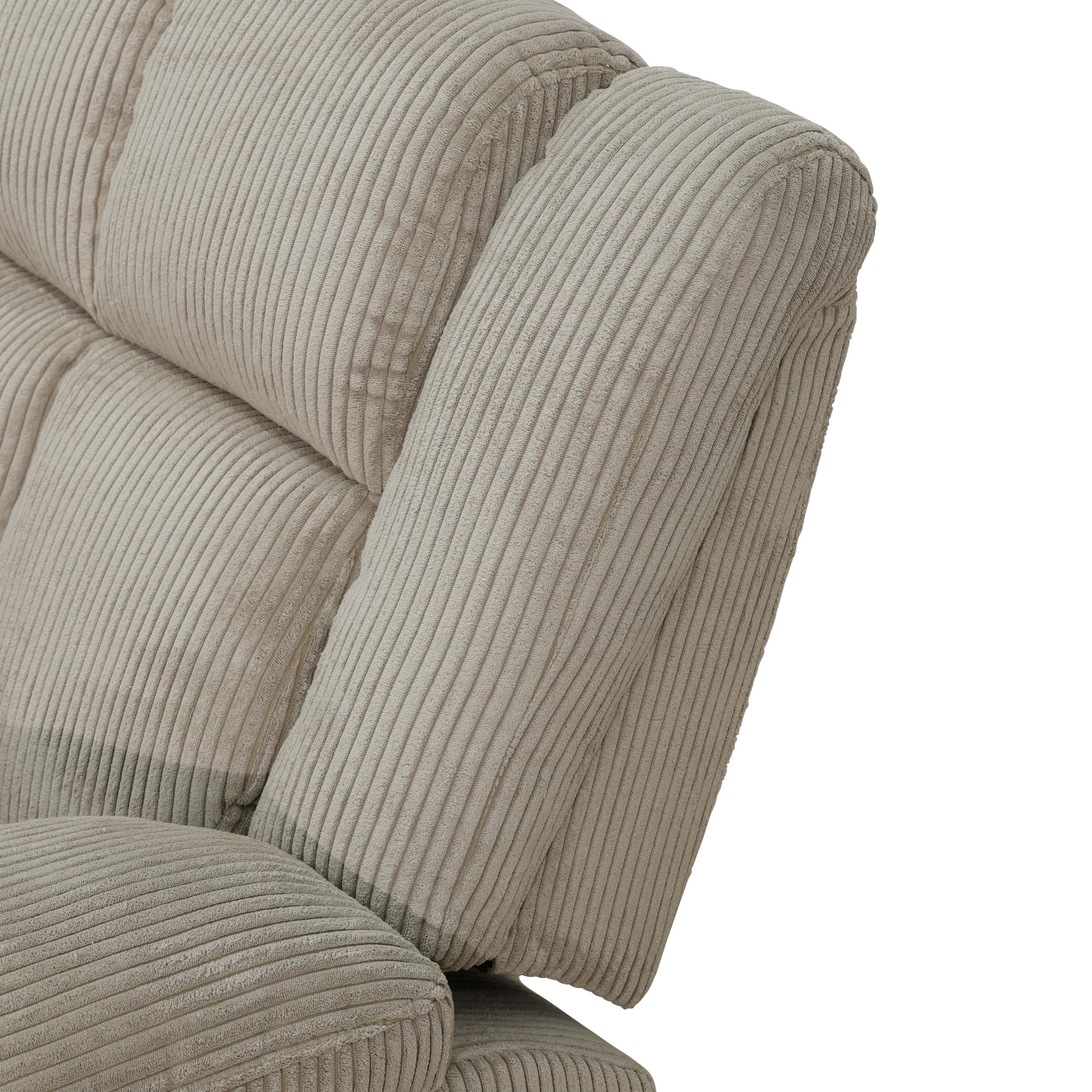Premium Microfiber Sofa Set for Living Room - Comfortable 3-Piece Sectional Couch with Ottoman for Home, Game Room, Dorm & Hotel | Perfect for Lounging, Entertaining Guests & Small Space Living