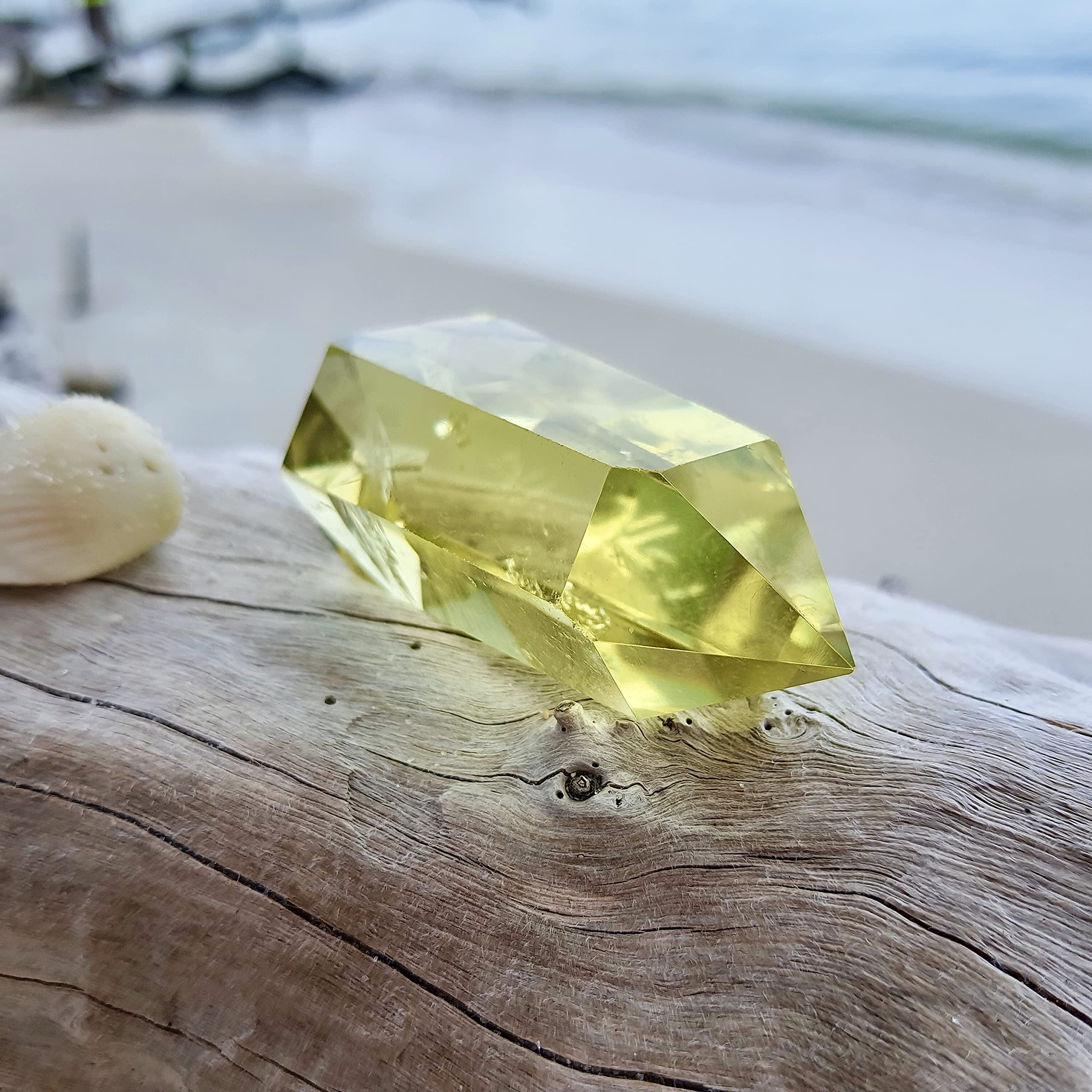 Natural Pure Citrine Gemstone - Large Double Terminated Healing Crystal for Chakra Balancing, Wealth Manifestation & Meditation | Perfect for Reiki, Metaphysical Practices & Spiritual Wellness