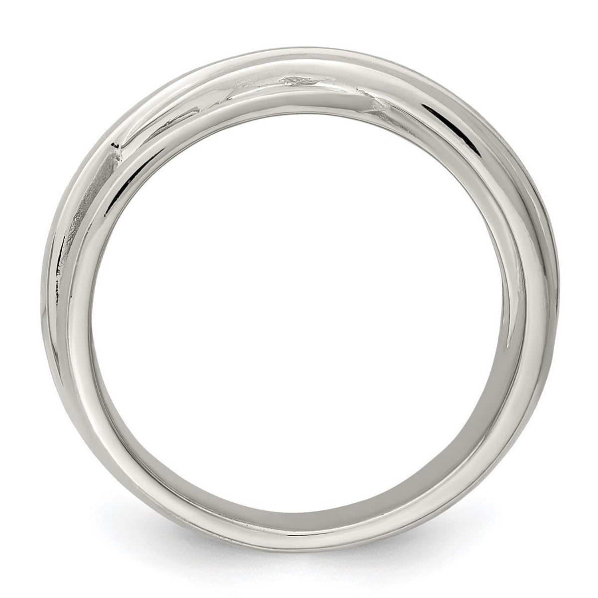 925 Sterling Silver Solid Polished Brushed Ring for Women - Elegant Everyday Jewelry, Wedding Band, Anniversary Gift, Fashion Accessory