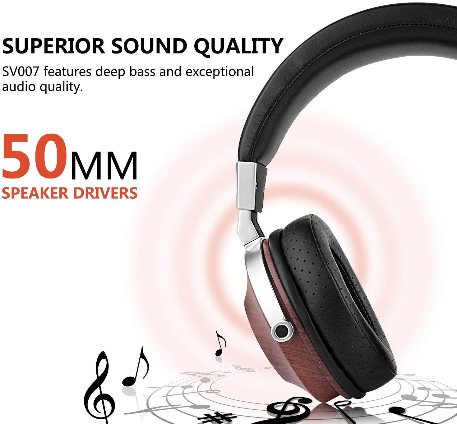 Sivga SV007 Open-Back Over-Ear Headphones with Microphone - Premium Audiophile Sound for Home Studio & Gaming (Open Box)