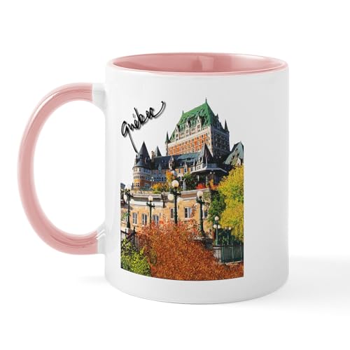 White/Pink Inside - Frontenac Castle Quebec Signa Mug