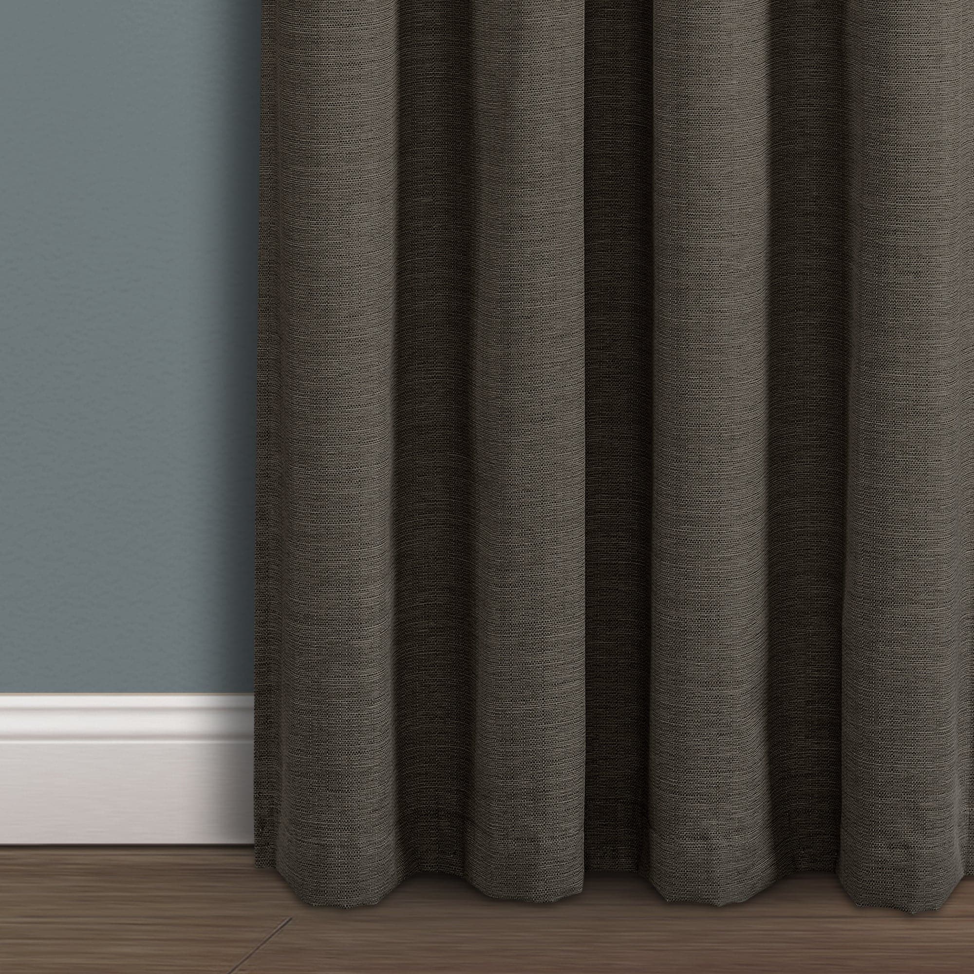 Blackout Window Curtains - Faux Linen Fabric for Complete Darkness & Light Blocking - Perfect for Bedrooms, Home Theater & Nursery (Set of 2 Panels)