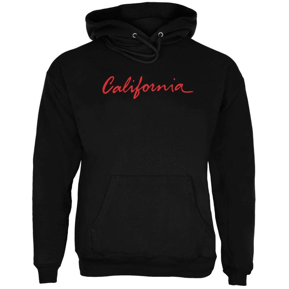 Old Glory California License Plate Black Adult Hoodie - Vintage Style Pullover for Men & Women - Perfect for Casual Wear, Road Trips & Patriotic Events