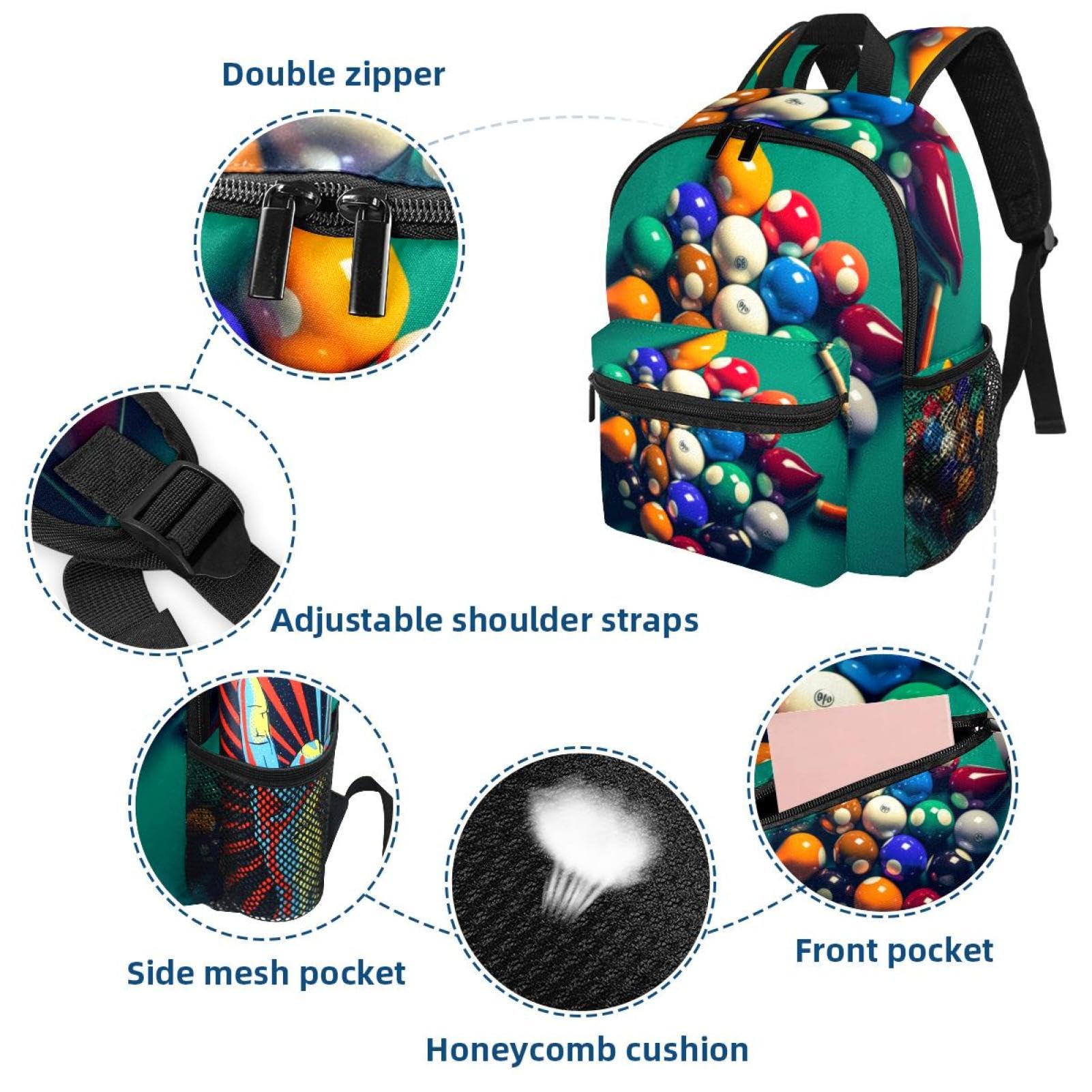 Best Travel Backpacks for Women & Men - Lightweight Durable Carry-On Backpack for Hiking, Business, College & Billiards Gear Storage