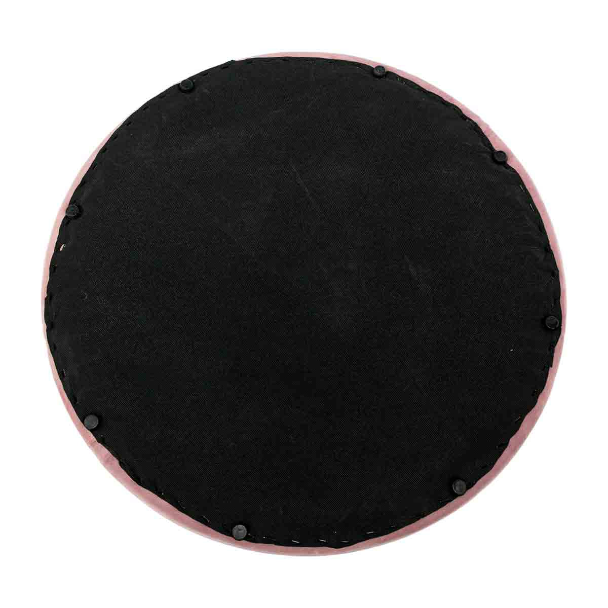 Juliette Velvet Ottoman 70cm - Luxurious Round Footstool for Living Room, Bedroom & Home Decor - Perfect for Extra Seating & Stylish Storage