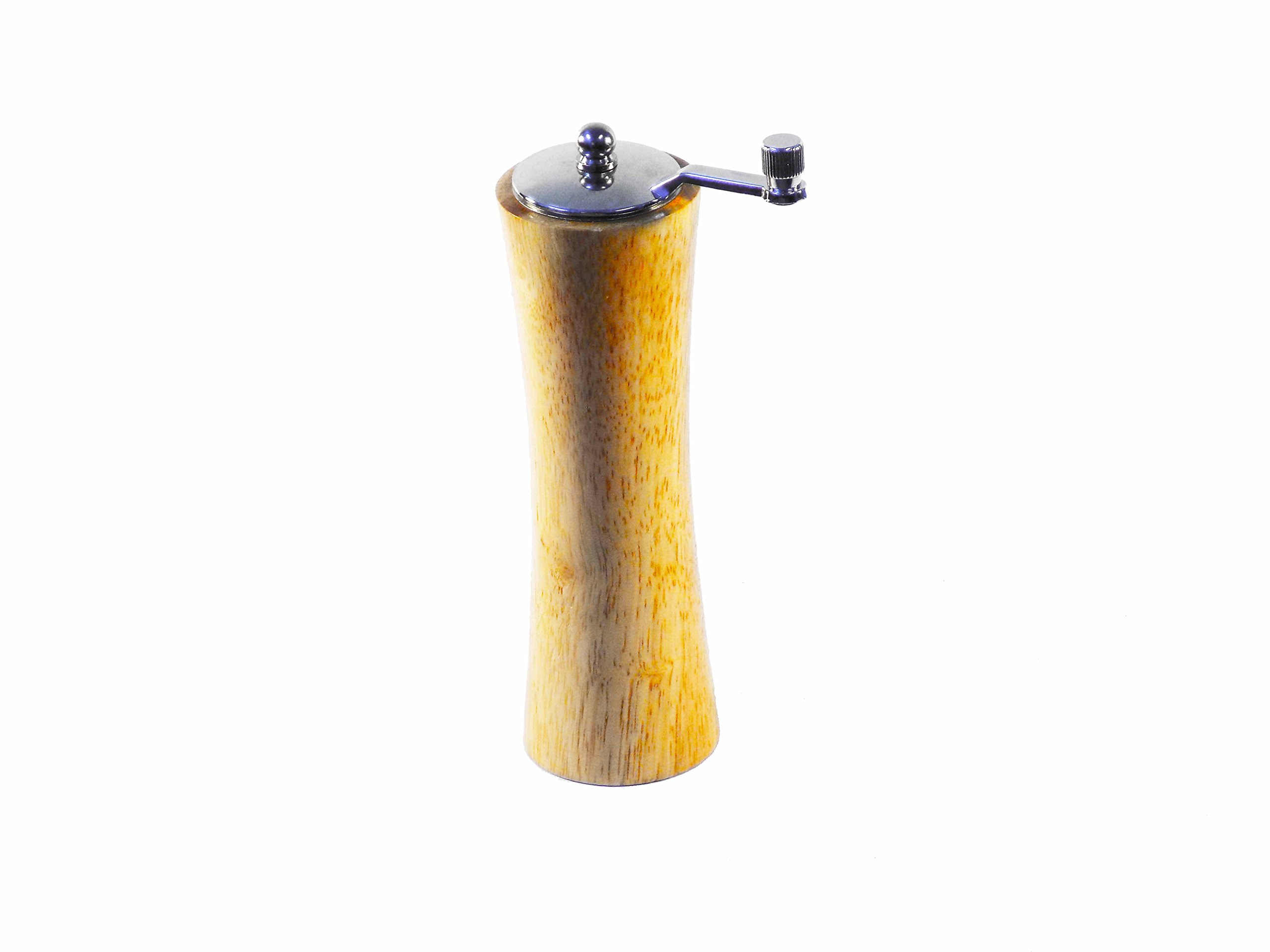 Premium Wooden Pepper Grinder - Adjustable Coarseness, Refillable Spice Mill for Freshly Ground Pepper - Perfect for Kitchen, Dining Table & Gourmet Cooking