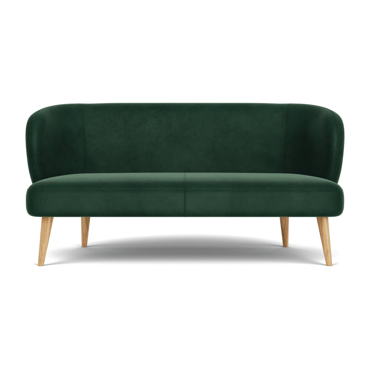 Kathleen Velvet 2 Seater Sofa - Luxurious Modern Loveseat for Living Room, Small Space & Apartment | Soft Fabric Couch with Sturdy Frame | Perfect for Lounge, TV Room & Guest Seating