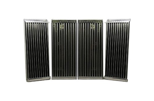 Stamped Stainless Steel Cooking Grid Replacement for Charbroil & Kenmore Gas Grills - Heavy Duty 4-Piece Set - Perfect for Backyard BBQs, Camping & Outdoor Cooking