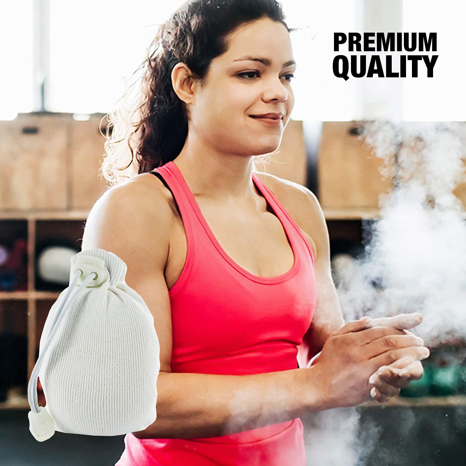 Premium Gym Chalk Powder - Non-Slip Magnesium Carbonate for Weightlifting & Rock Climbing | Odor-Free, Fine Particles | Ideal for CrossFit, Powerlifting & Bouldering (250g) - Enhance Grip Strength During Intense Workouts